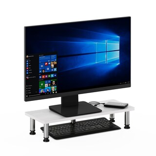 Foto 4 | Soporte Elevador Para Monitor Furinno Turn-n-tube, Roble Blanco - Venta Internacional.