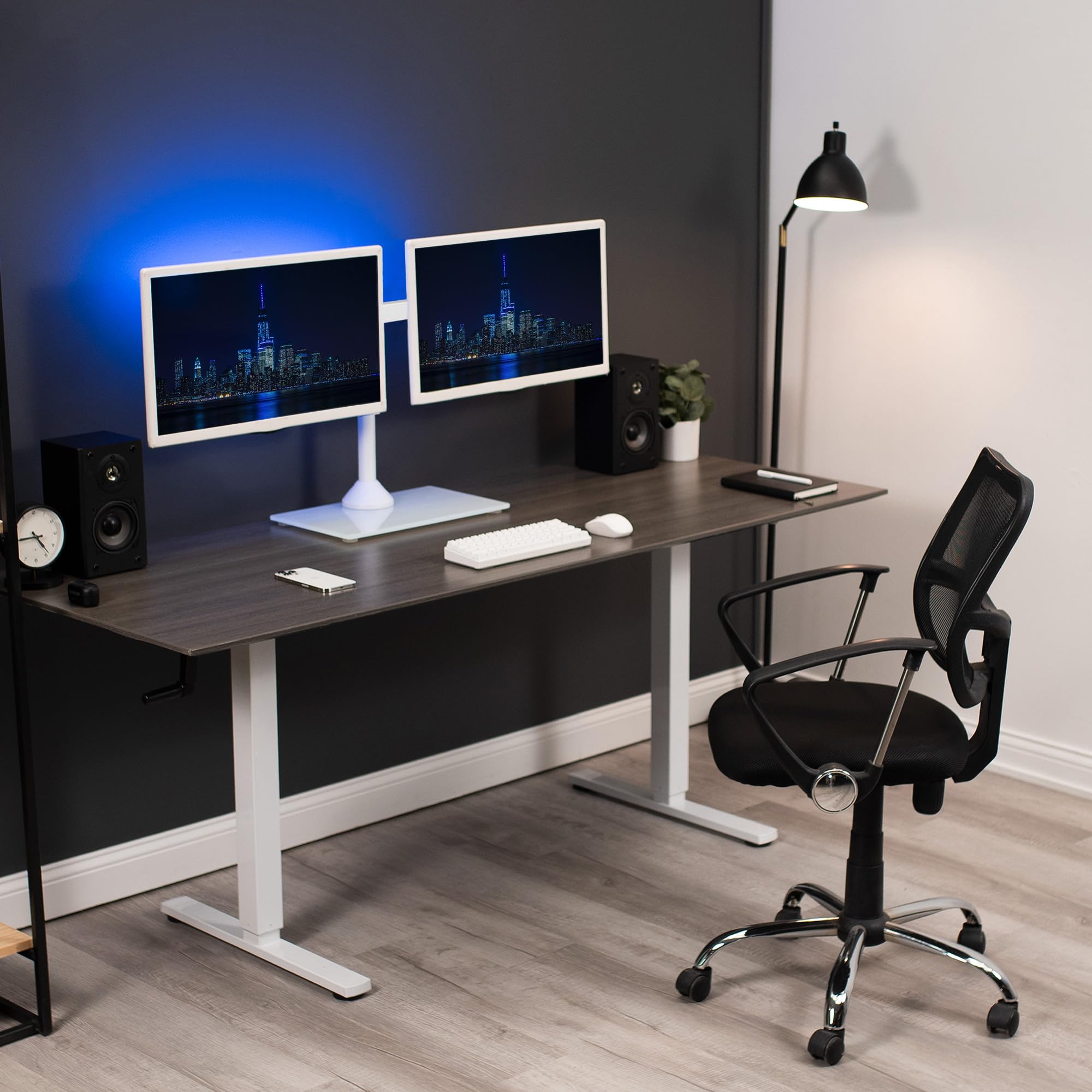 Foto 2 | Soporte Doble Vivo Stand-v002fgw Para Monitor De 13 A 32 Pulgadas, Blanco - Venta Internacional.