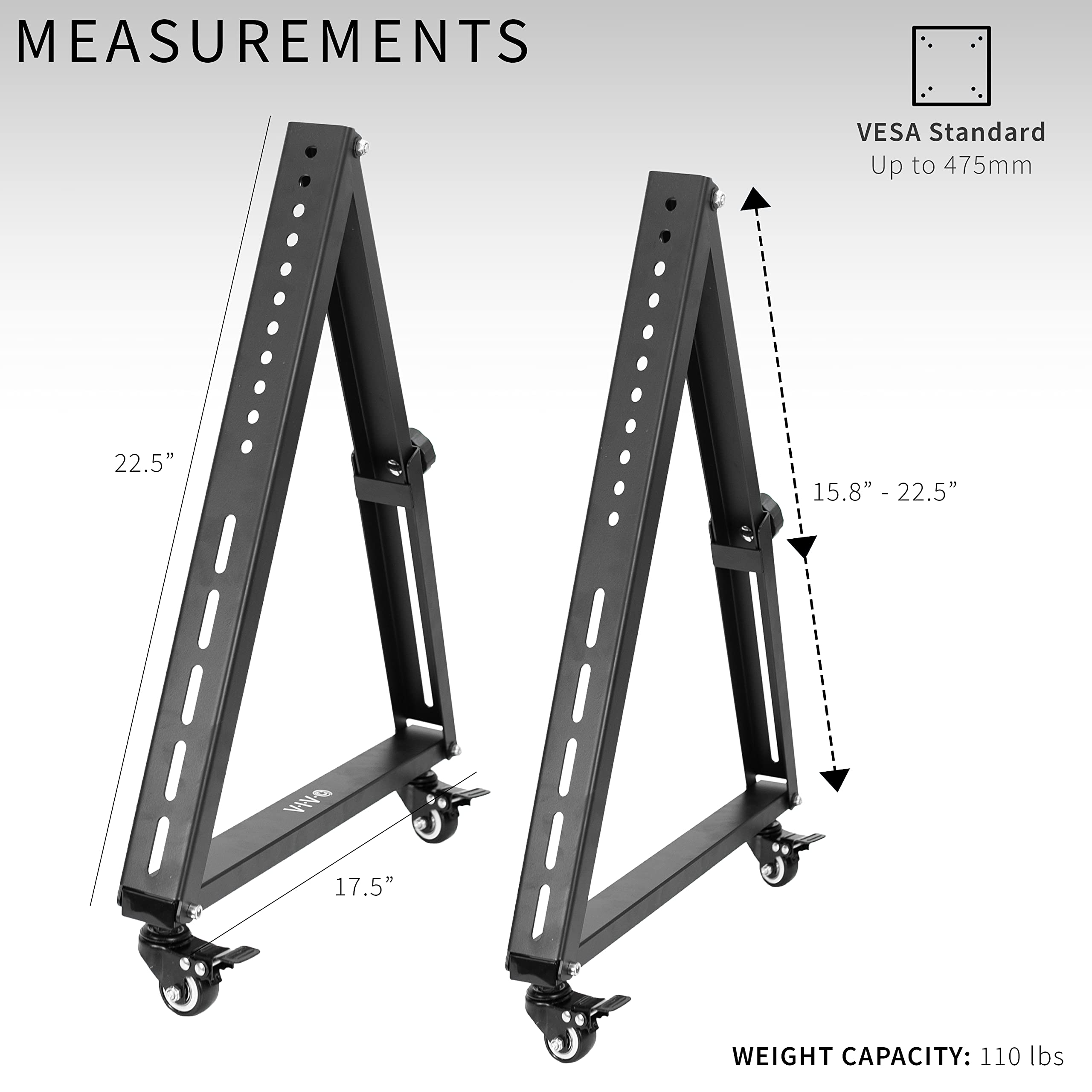 Foto 4 pulgar | Soporte De Tv Vivo Stand-tv01l Para Pantallas Curvas Planas De 32 A 65 Pulgadas - Venta Internacional.