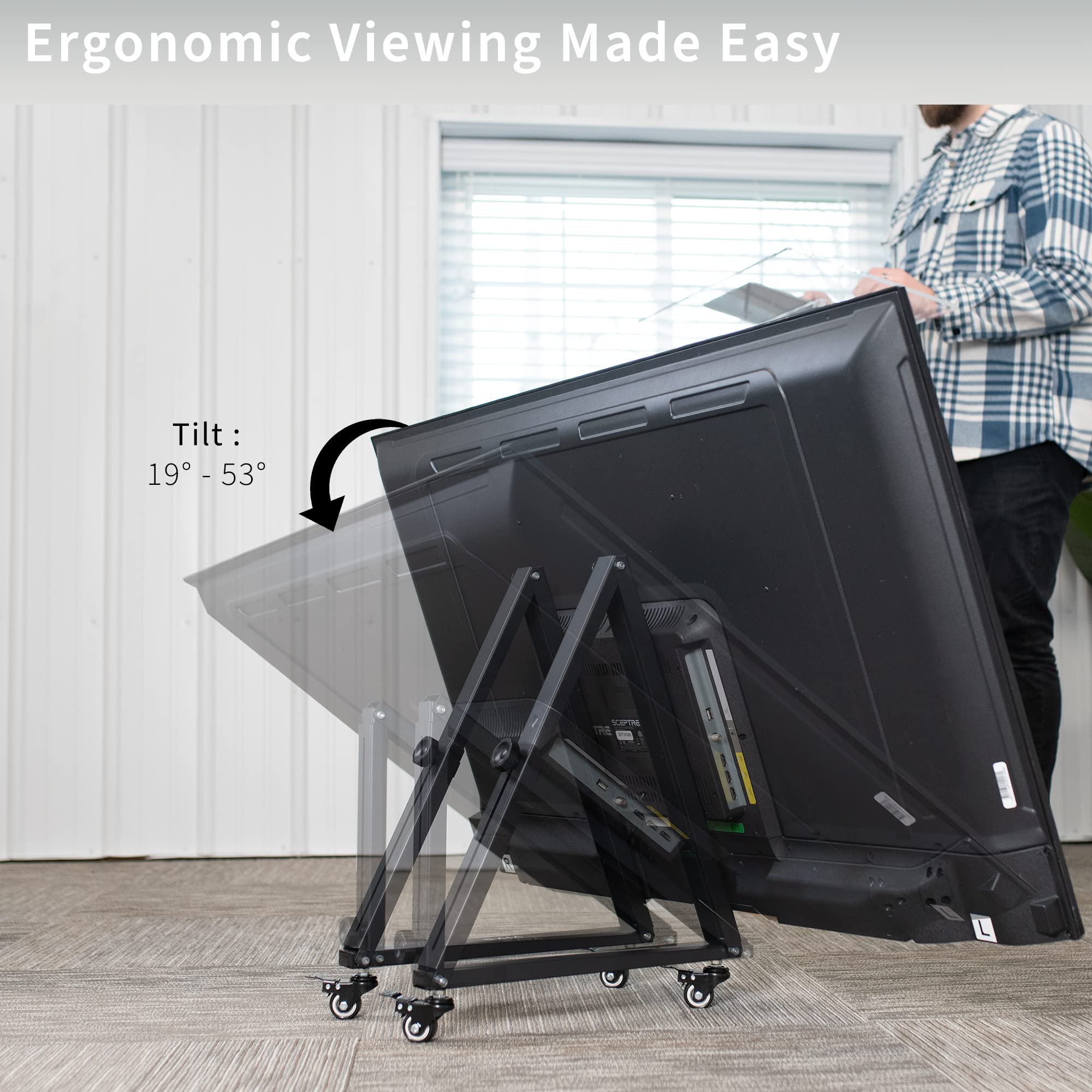 Foto 7 | Soporte De Tv Vivo Stand-tv01l Para Pantallas Curvas Planas De 32 A 65 Pulgadas - Venta Internacional.