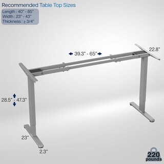 Foto 3 | Marco Eléctrico Para Sentarse Y Estar Sentado Y Escritorio Vivo Desk-e-200g, 100 Kg - Venta Internacional.