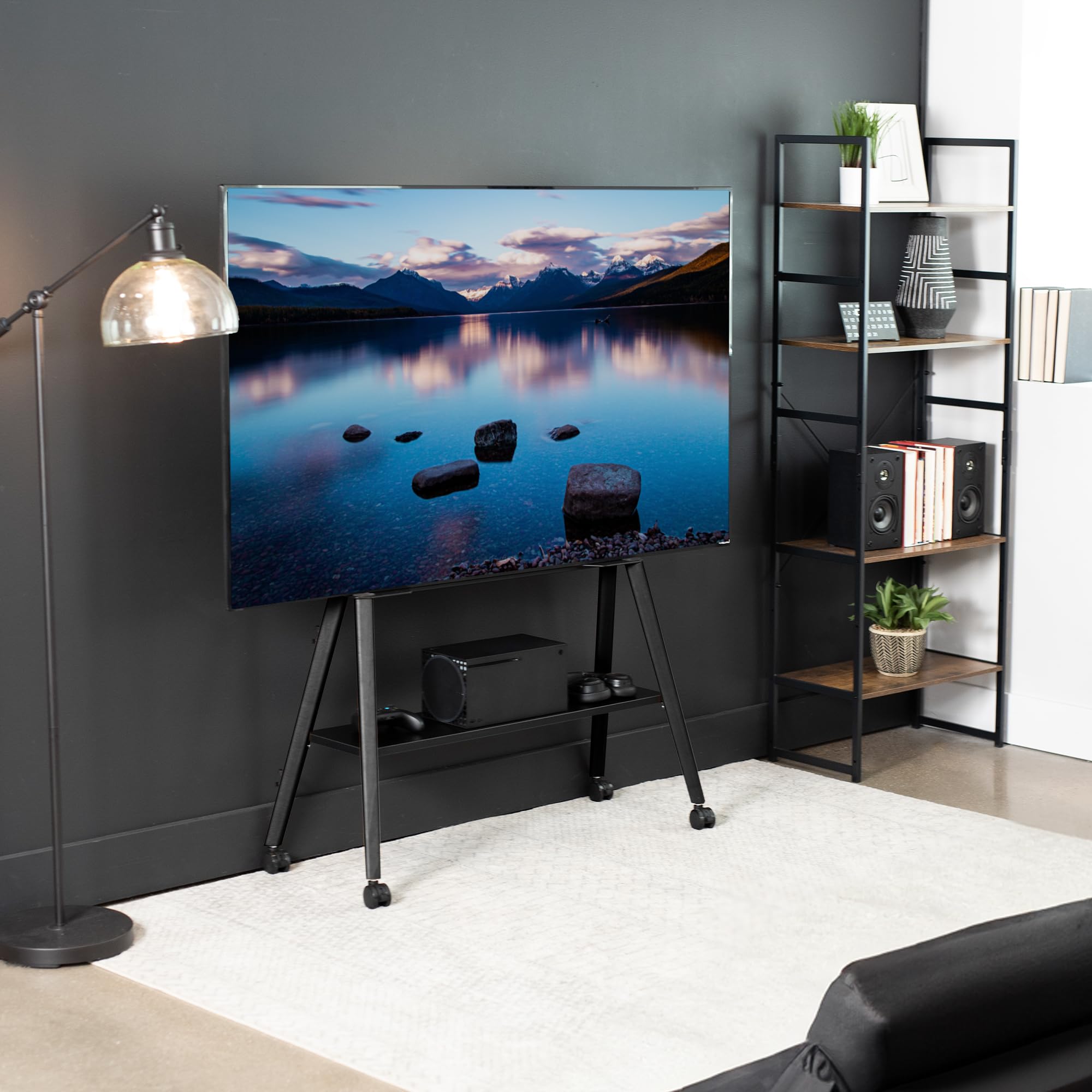 Foto 5 | Soporte Para Tv Vivo Rolling Artistic, 49-75 Pulgadas, Led Lcd, Negro - Venta Internacional.