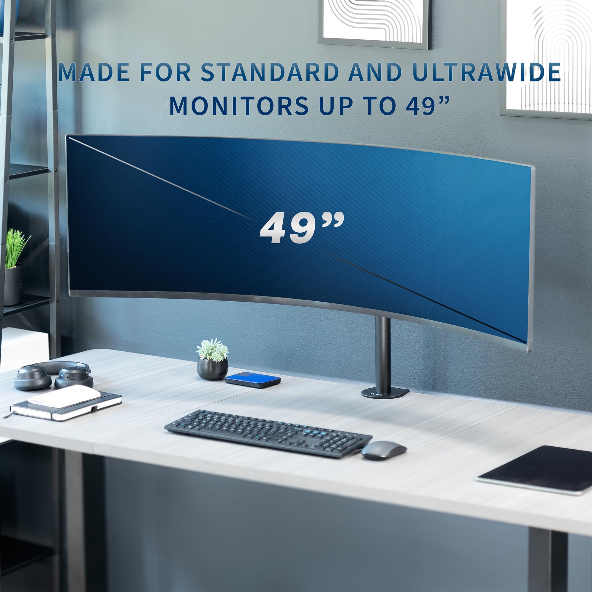 Foto 2 | Soporte De Escritorio Para Monitor Vivo Stand-v100c Para 1 Monitor Ultrawide De 49 Pulgadas - Venta Internacional.