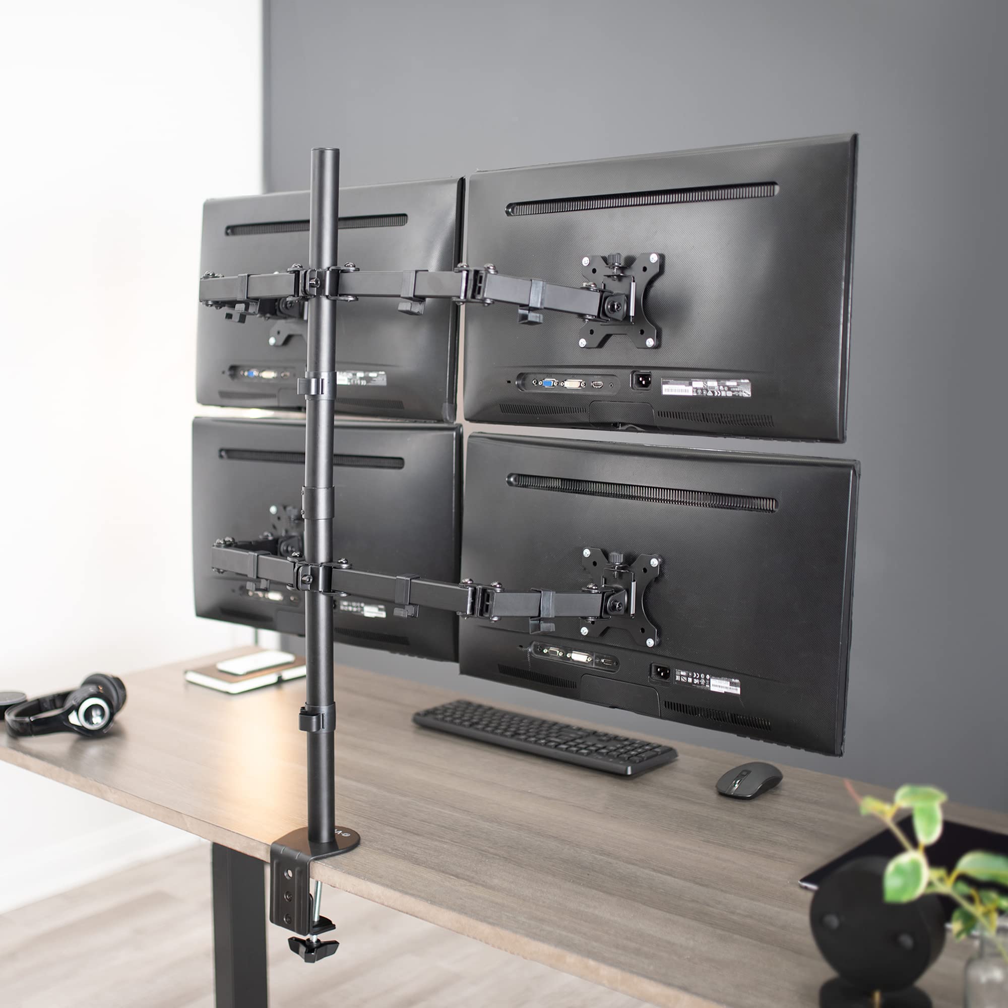 Foto 7 | Soporte De Escritorio Para Monitor Lcd Cuádruple Vivo Stand-v004 De 13 A 30 Pulgadas - Venta Internacional.