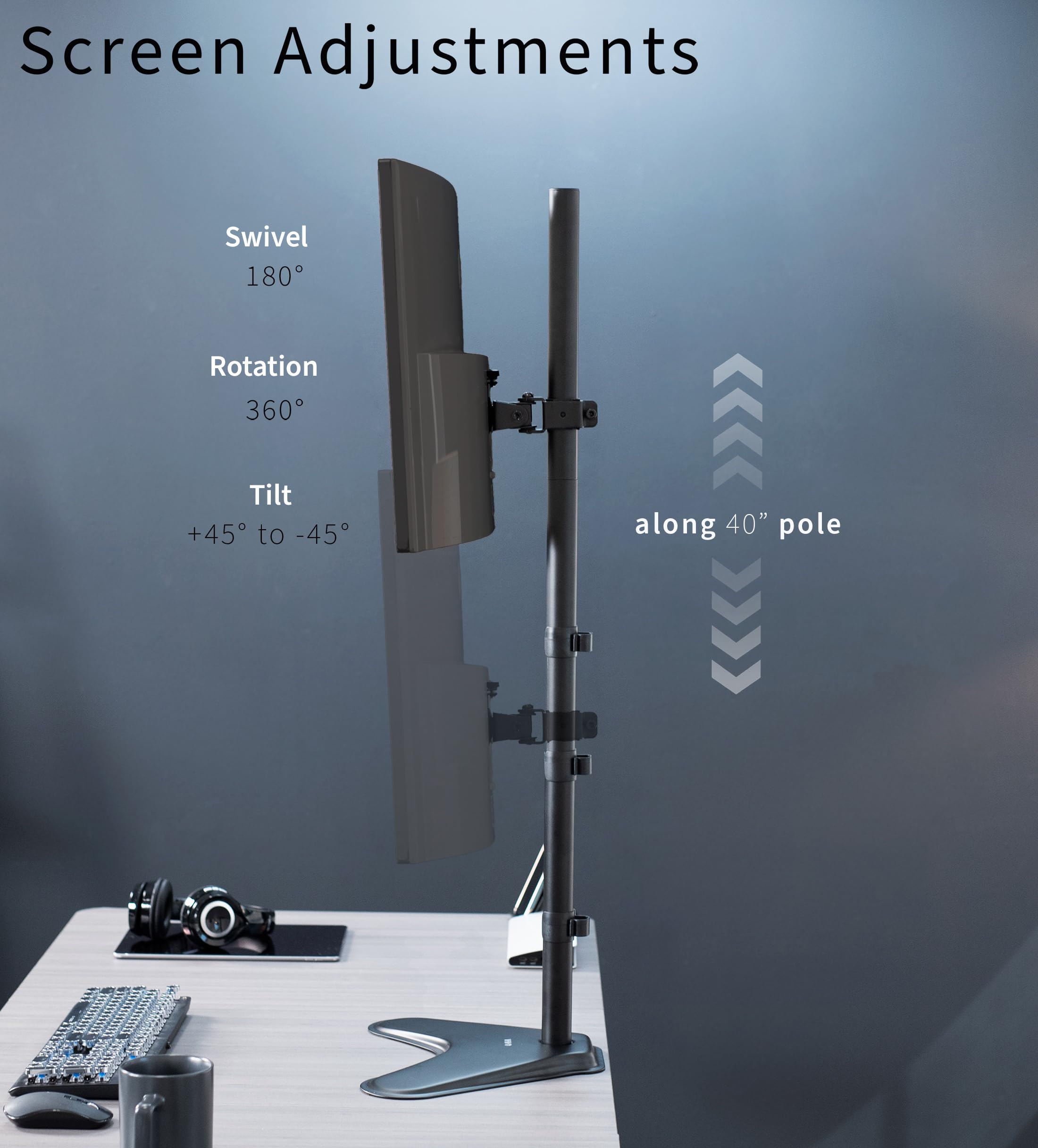 Foto 6 pulgar | Soporte De Monitor Vivo Stand-v011h Para Pantallas De 13 A 27 Pulgadas - Venta Internacional.