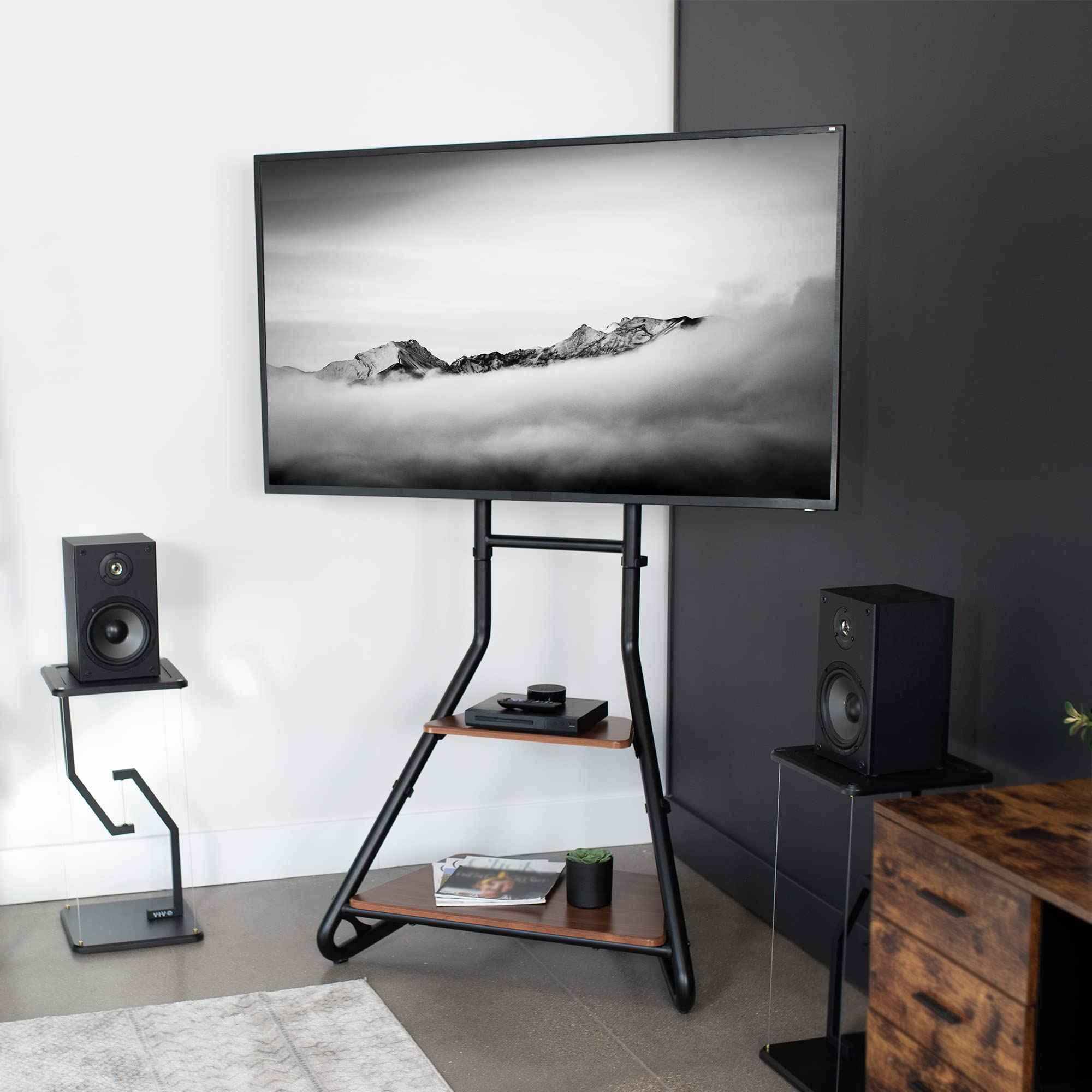 Foto 2 | Soporte Para Tv Vivo Stand-tv75bh Corner 37-75 Pulgadas Led Lcd Negro - Venta Internacional.