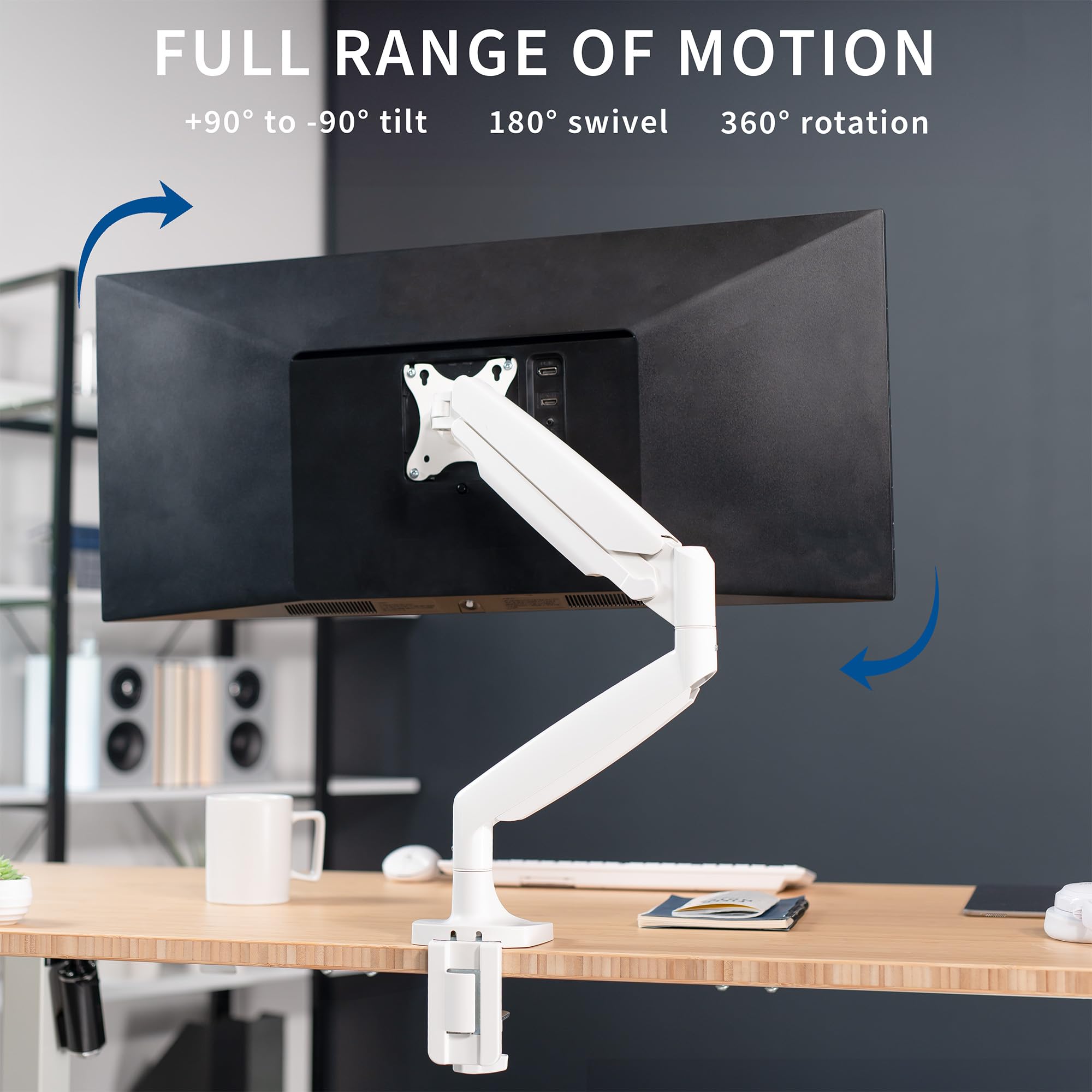 Foto 5 | Brazo De Monitor Vivo Premium De Aluminio Para Ultrawide De 40 Pulgadas - Venta Internacional.