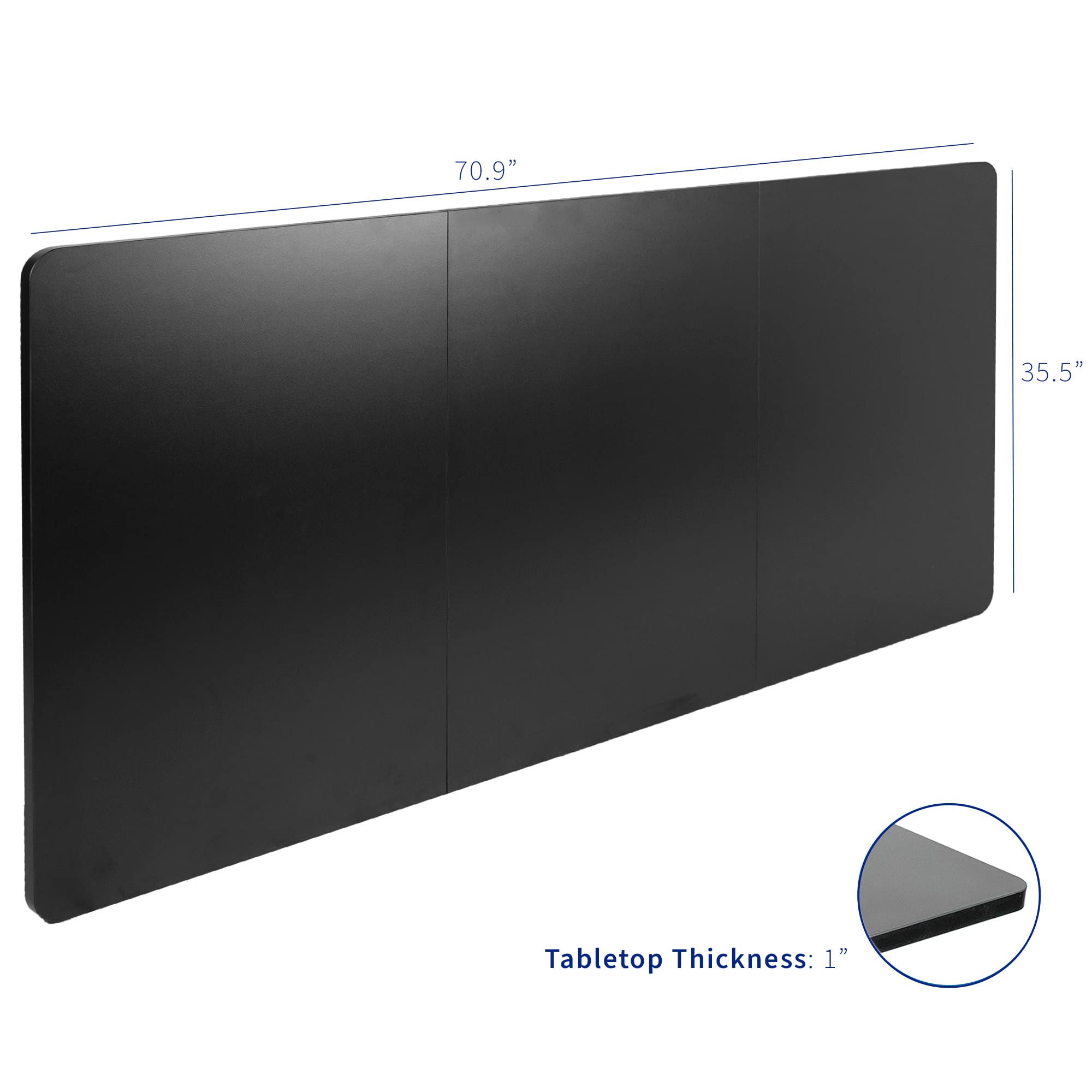 Foto 3 | Sobremesa Vivo Desk-top72-36b Universal 180x91cm Negro - Venta Internacional.