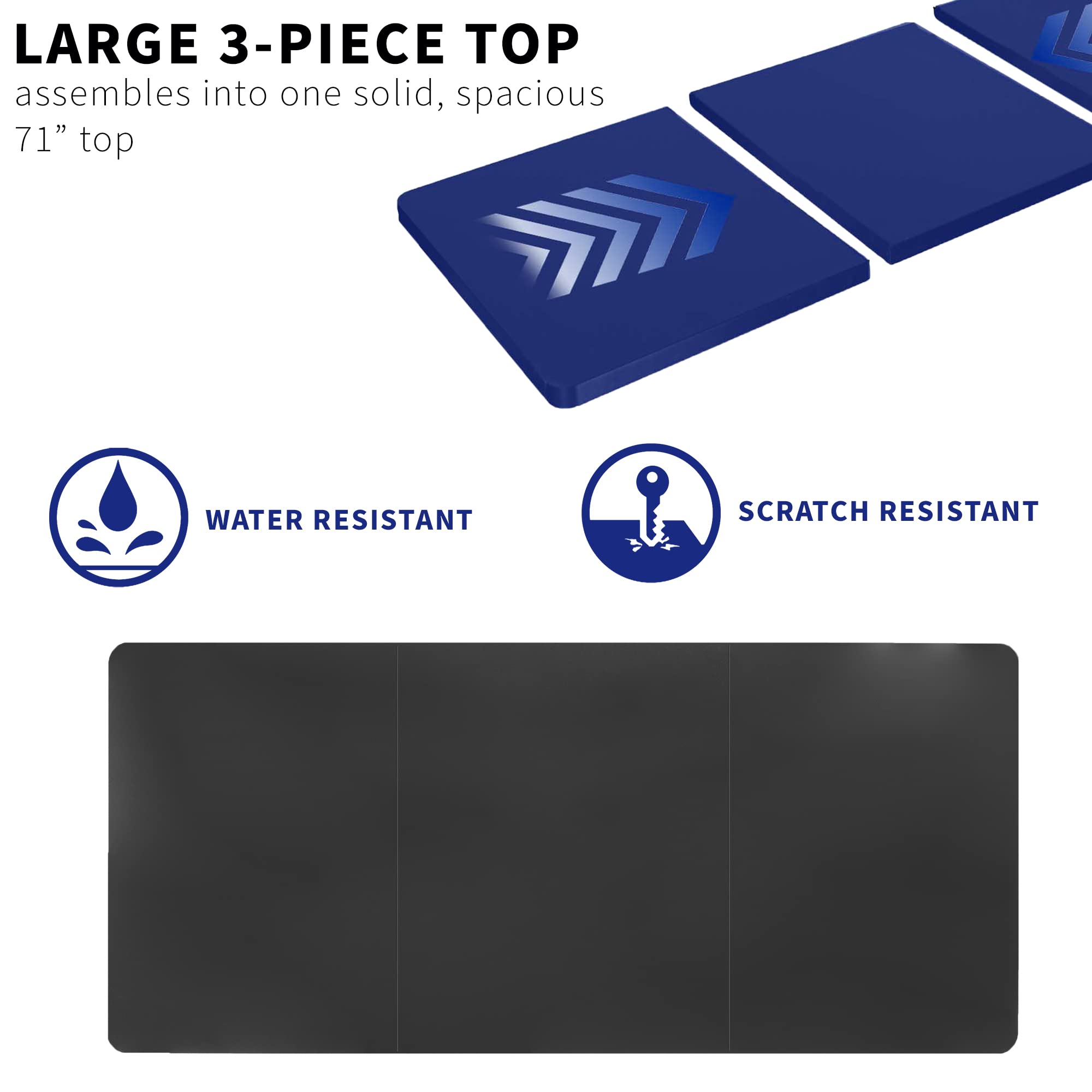 Foto 5 | Sobremesa Vivo Desk-top72-36b Universal 180x91cm Negro - Venta Internacional.
