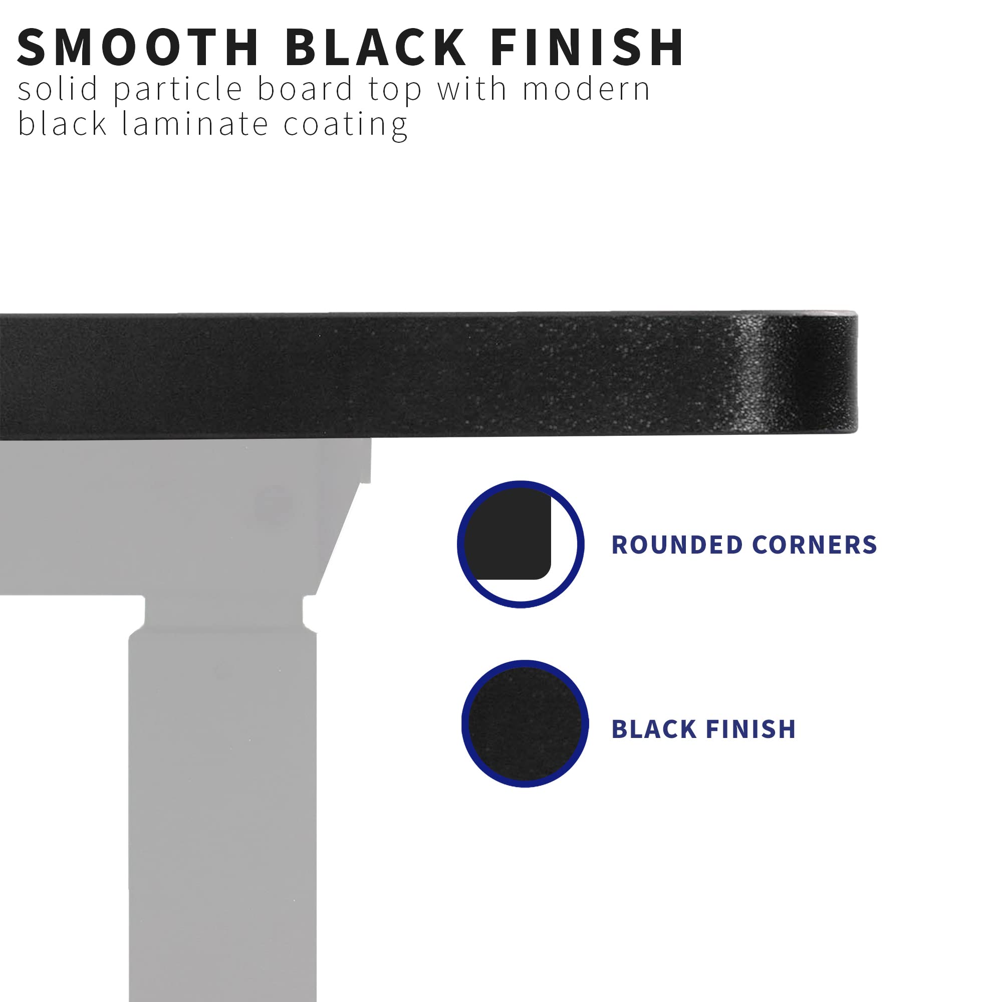 Foto 6 | Sobremesa Vivo Desk-top72-36b Universal 180x91cm Negro - Venta Internacional.