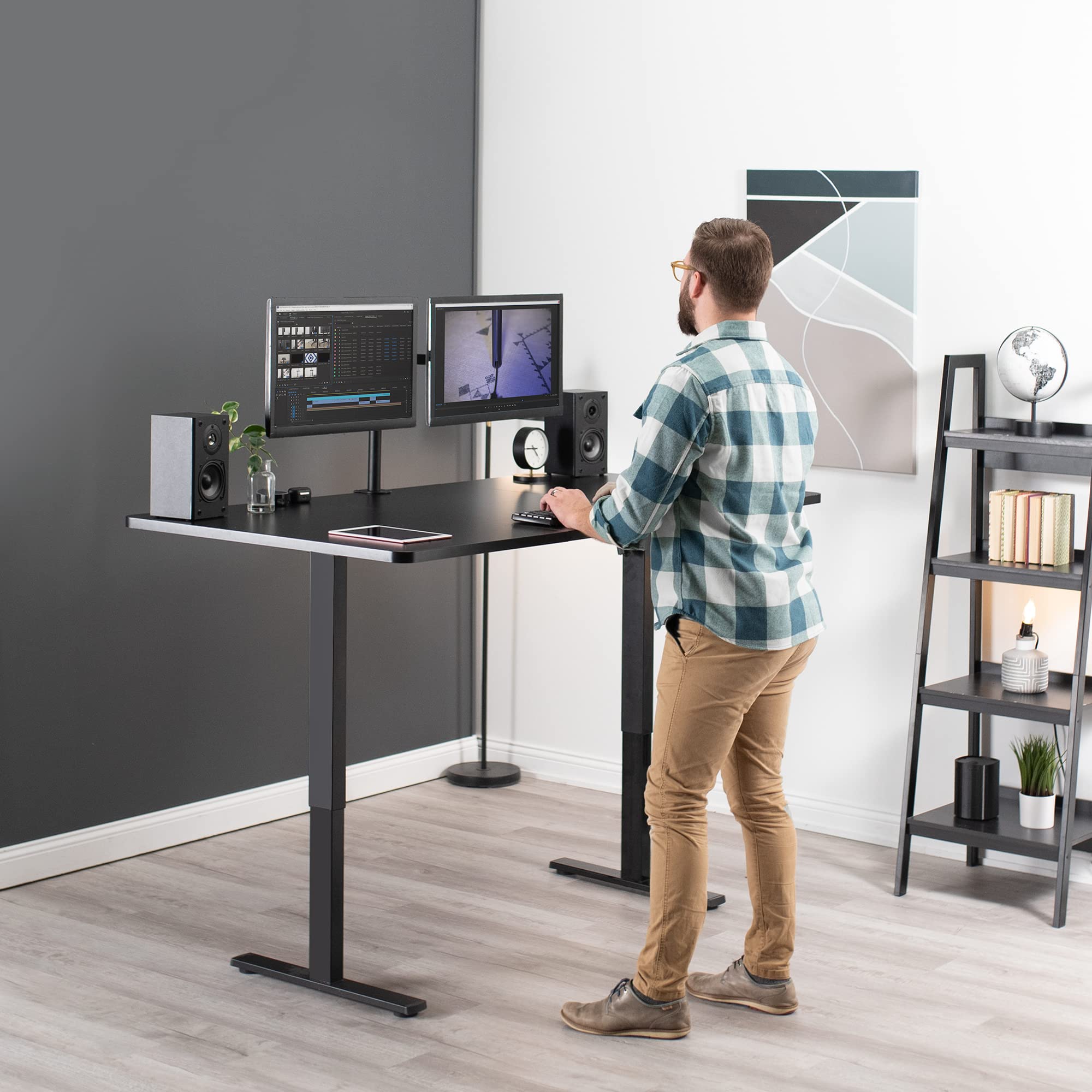 Foto 8 pulgar | Sobremesa Vivo Desk-top72-36b Universal 180x91cm Negro - Venta Internacional.