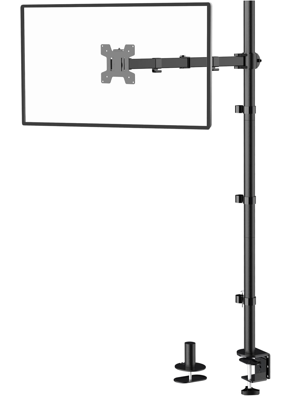Foto 1 | Soporte De Escritorio Para Monitor Wali Individual De 39 Pulgadas De Alto, Negro - Venta Internacional.