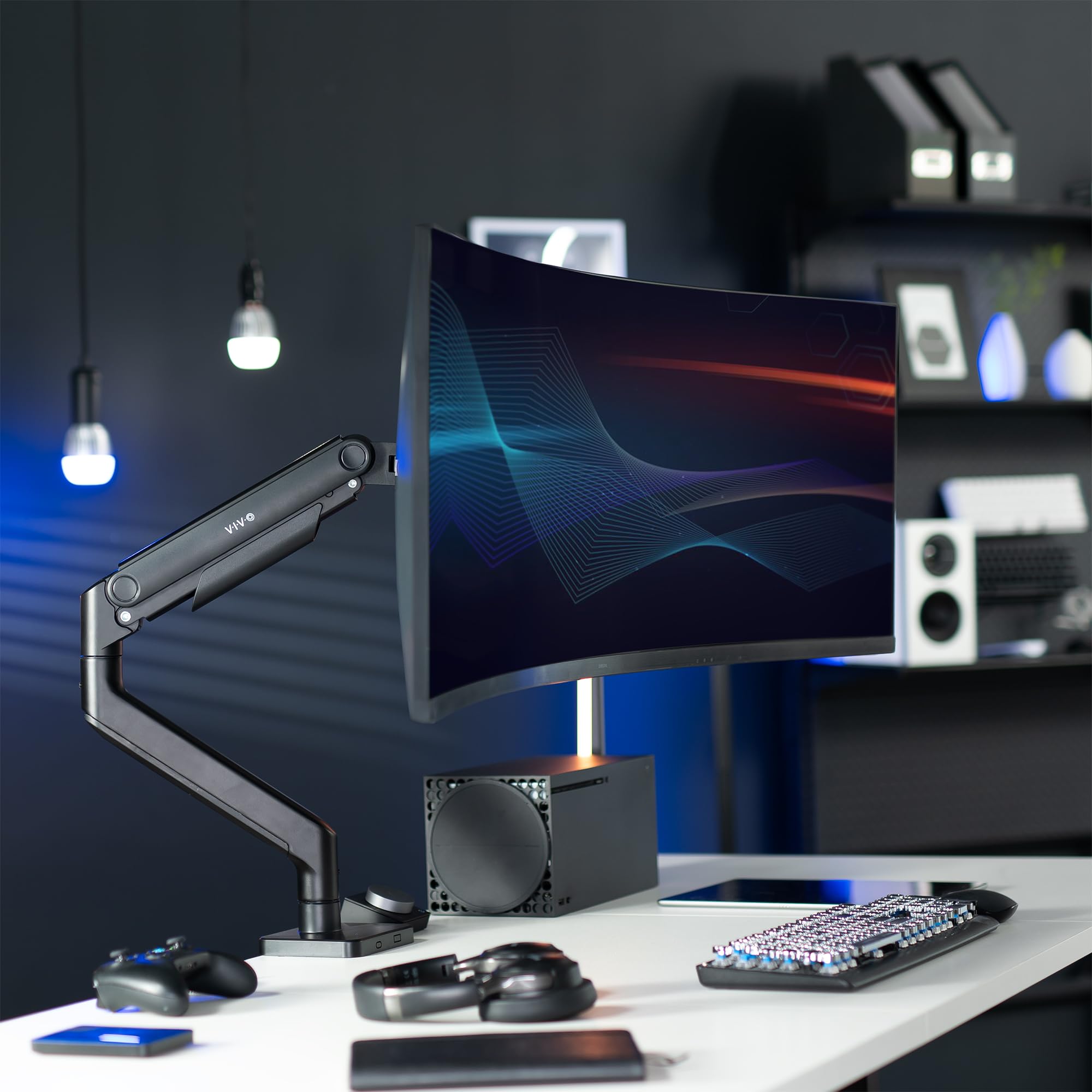 Foto 3 pulgar | Brazo De Tensión Para Monitor Vivo Stand-v101e Para Pantallas De 49 Pulgadas - Venta Internacional.