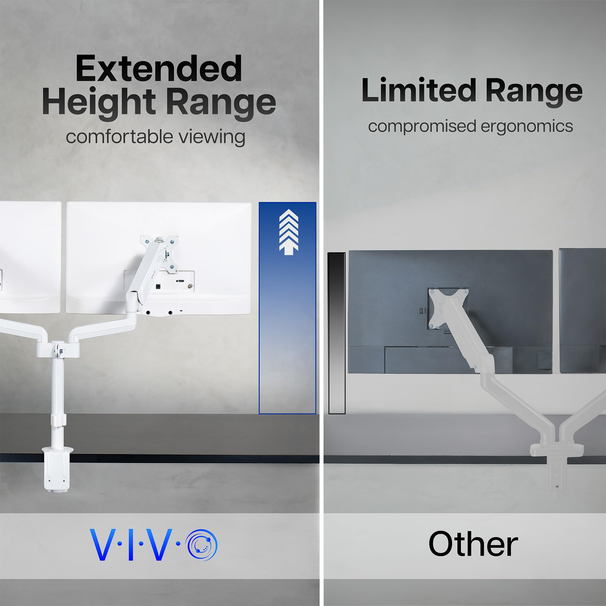 Foto 5 pulgar | Soporte De Monitor Vivo Dual Pneumatic De 43 A 81 Cm Stand-v002kw - Venta Internacional.