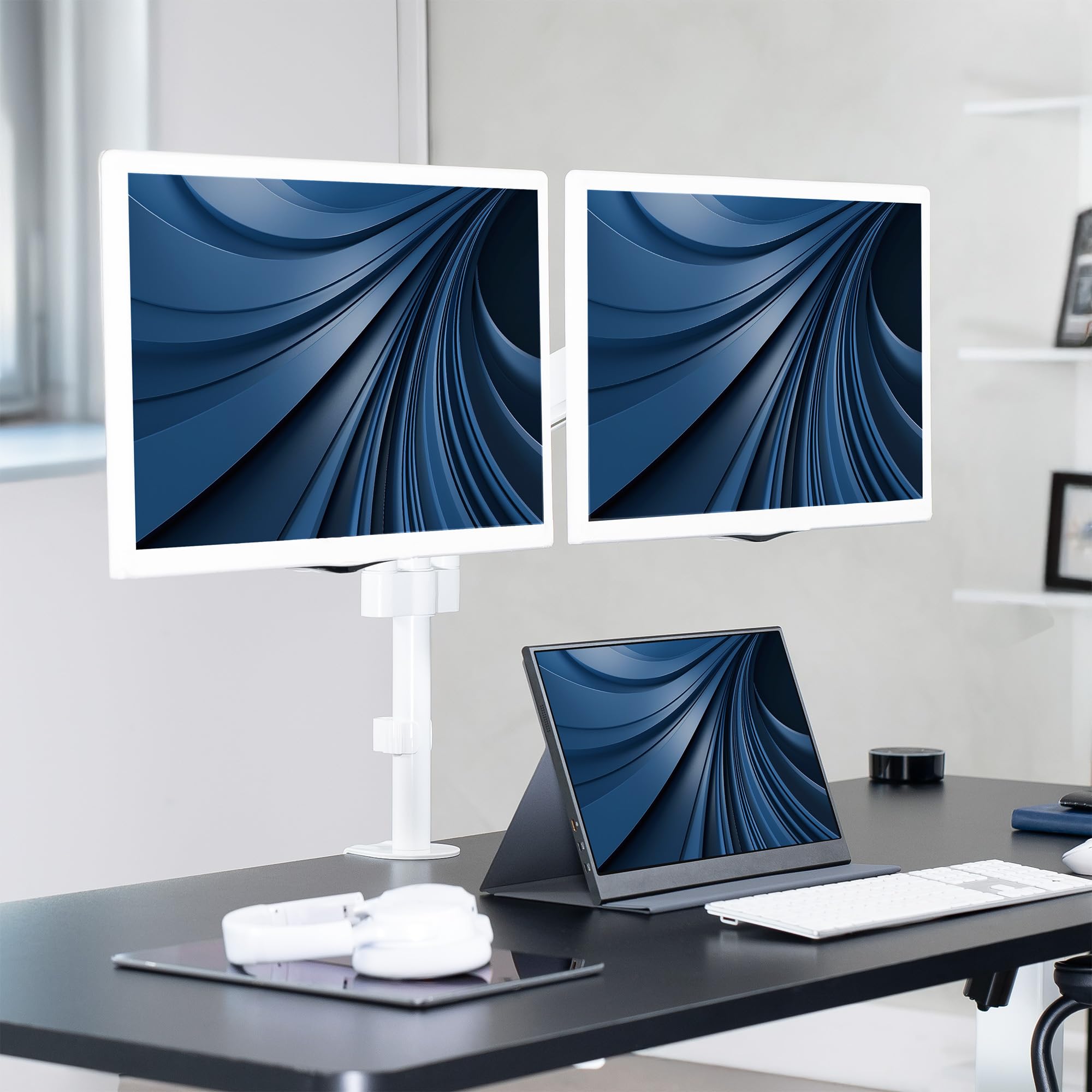 Foto 6 | Soporte De Monitor Vivo Dual Pneumatic De 43 A 81 Cm Stand-v002kw - Venta Internacional.