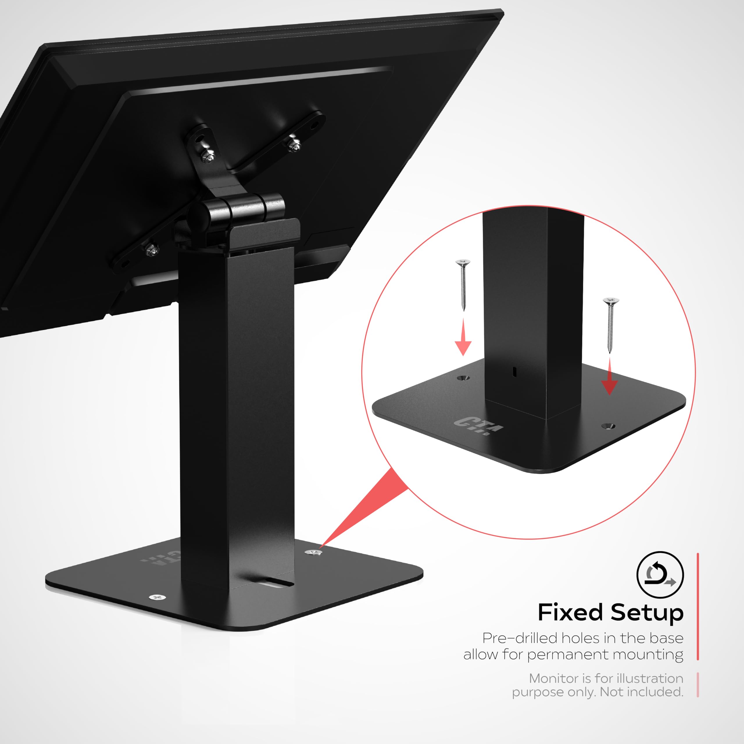 Foto 5 pulgar | Soporte Vesa De Sobremesa Cta Con Rotación De 360°, Soporte De Escritorio De Hasta 5 Kg - Venta Internacional.
