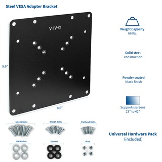 Foto 2 | Placa Adaptadora Para Tv Y Monitor Vivo Mount-ad2x2 - Venta Internacional.