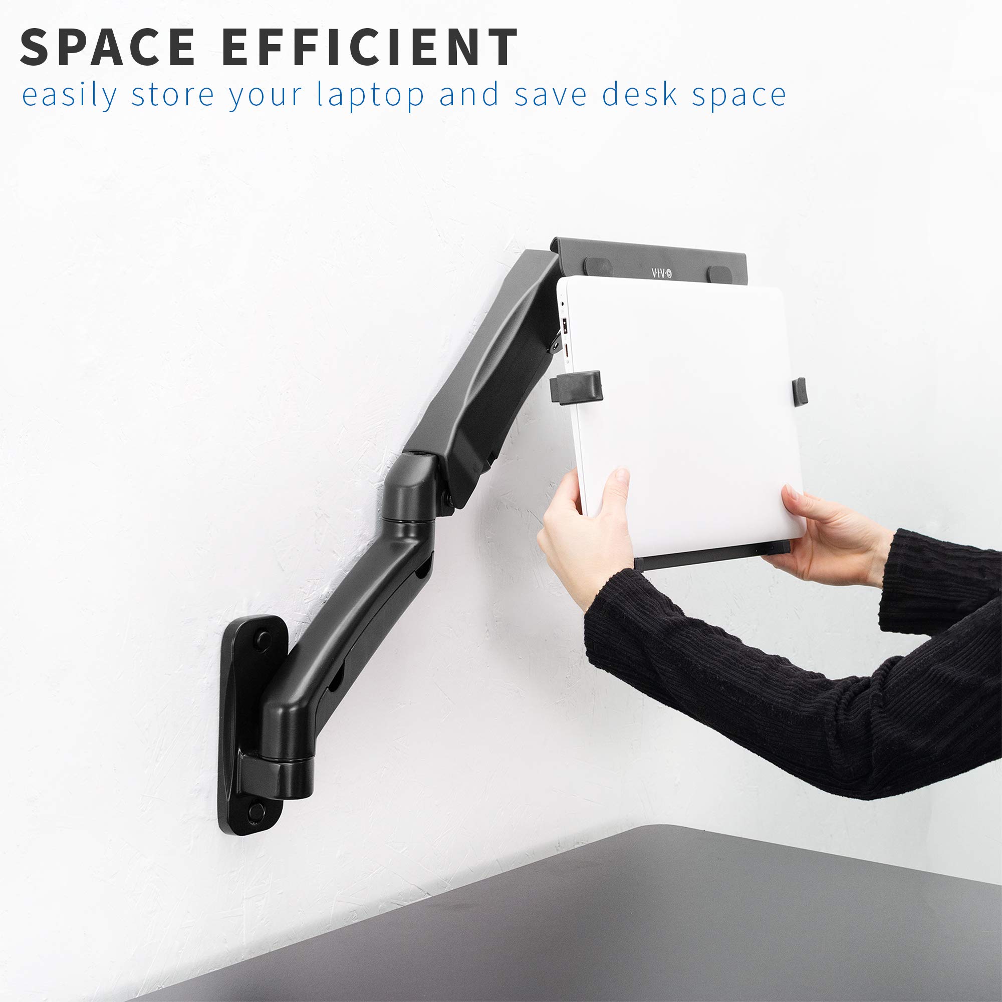 Foto 8 pulgar | Soporte De Pared Para Portátil Vivo Pneumatic Extended Arm Mount-v001gl - Venta Internacional.