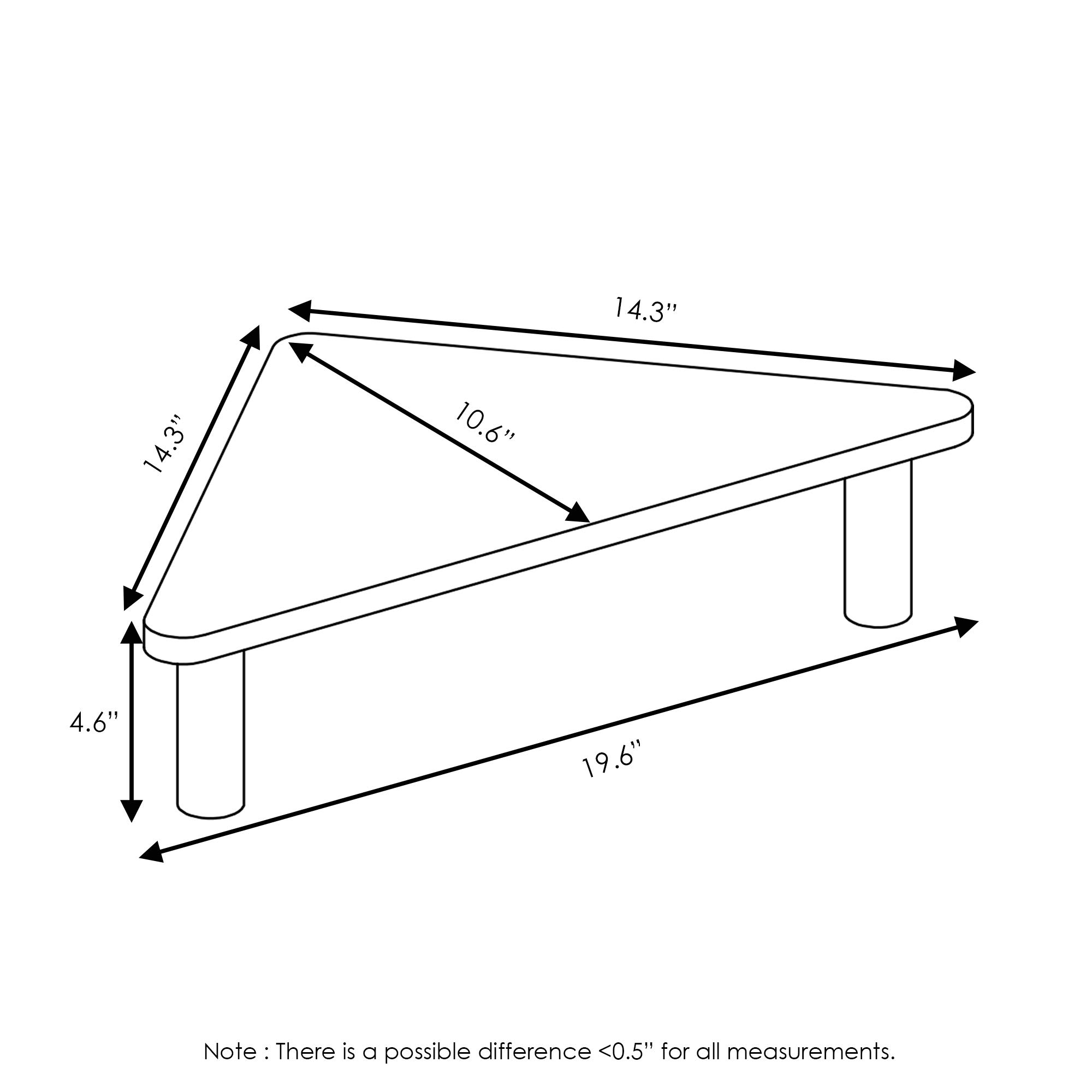 Foto 3 pulgar | Soporte Elevador para Monitor Furinno Turn-Tube Corner Espresso Negro - Venta Internacional