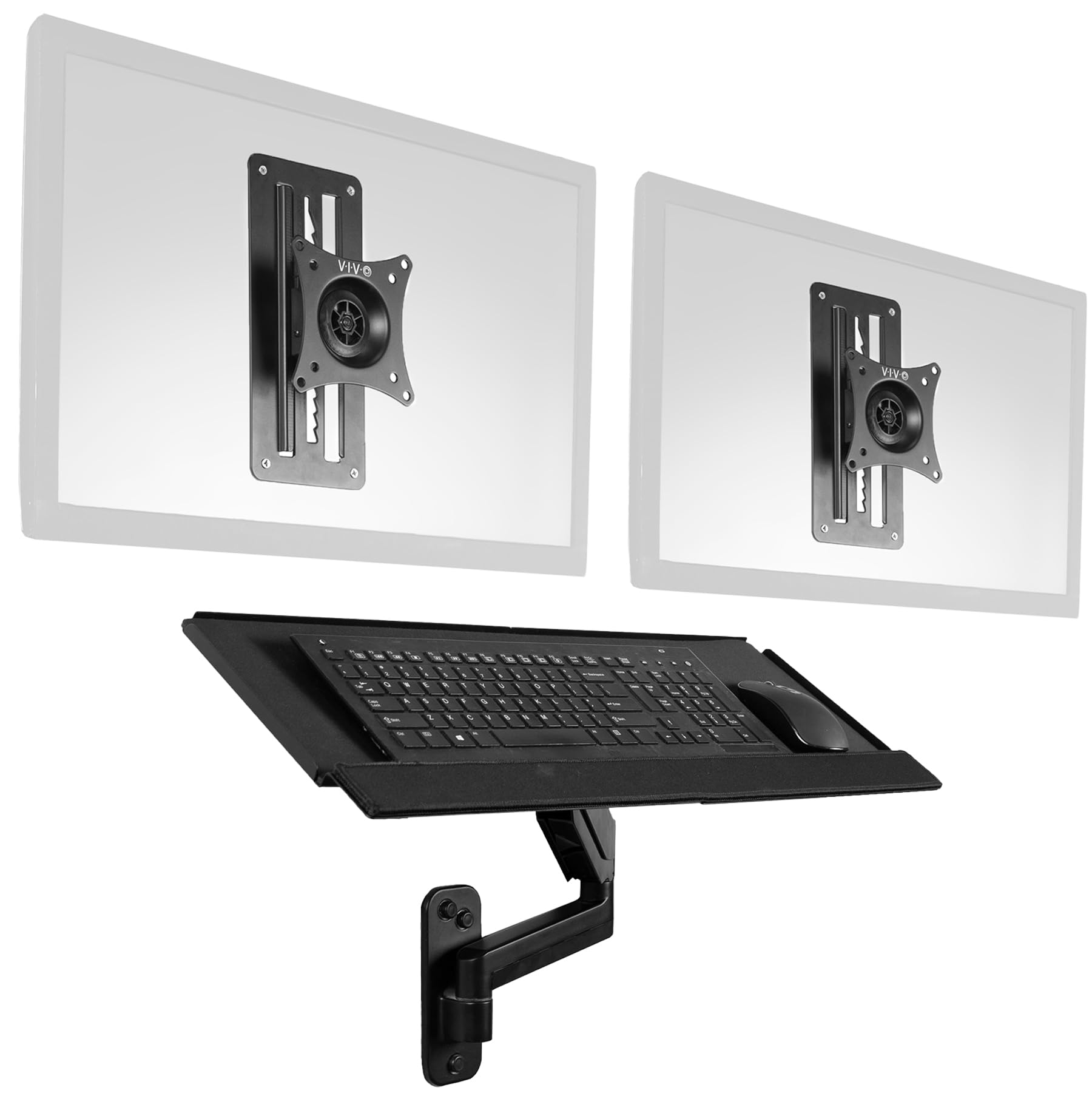 Foto 2 pulgar | Estación De Trabajo Para Sentarse Y Estar De Pie En Pared Vivo Mount-vwkb2 Negra - Venta Internacional.