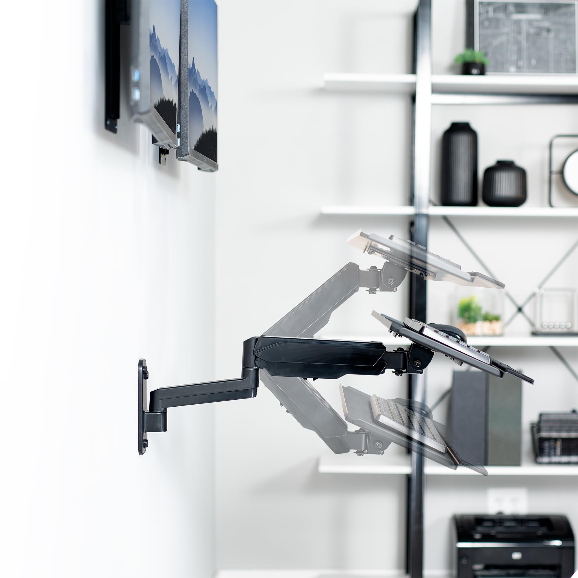 Foto 7 pulgar | Estación De Trabajo Para Sentarse Y Estar De Pie En Pared Vivo Mount-vwkb2 Negra - Venta Internacional.