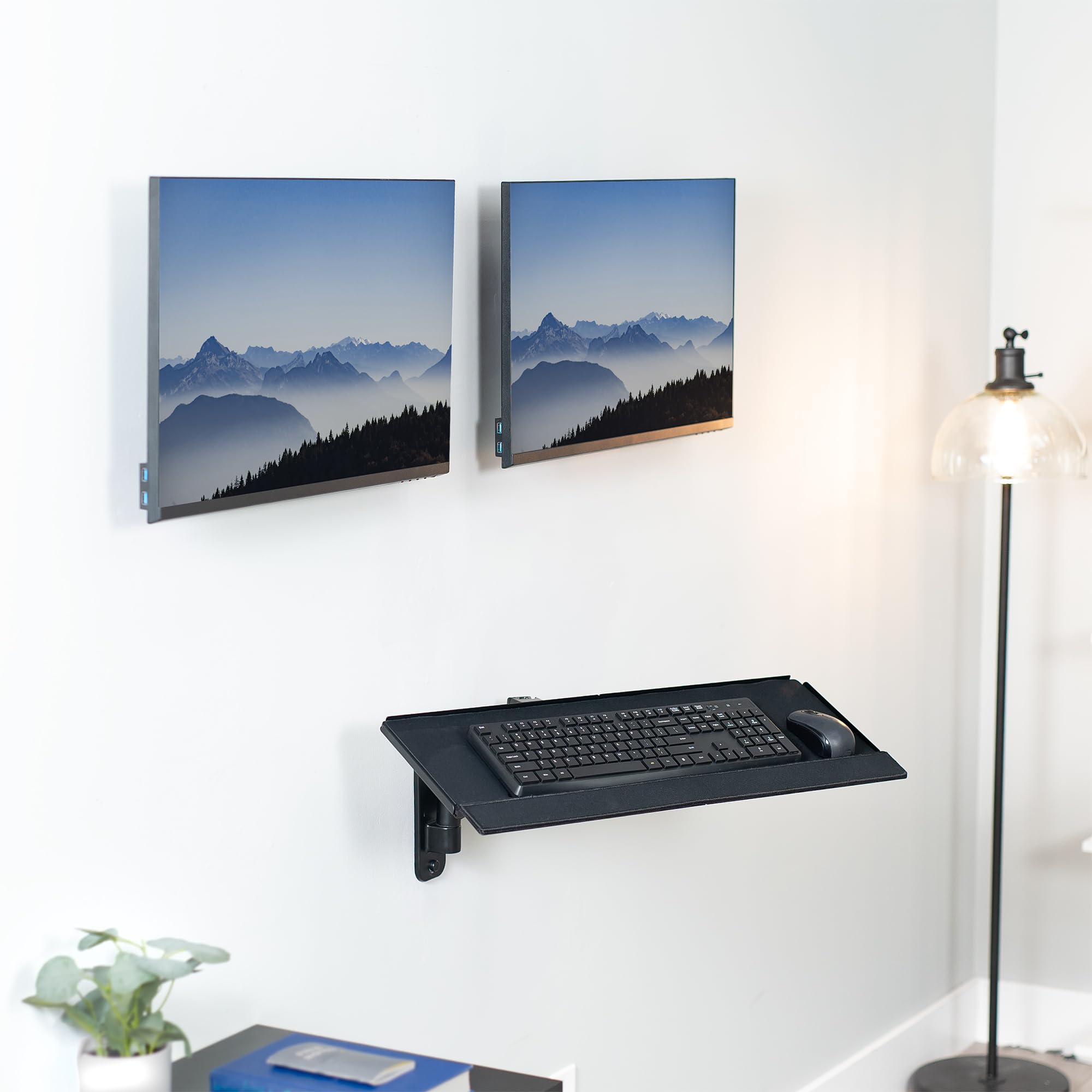 Foto 8 pulgar | Estación De Trabajo Para Sentarse Y Estar De Pie En Pared Vivo Mount-vwkb2 Negra - Venta Internacional.