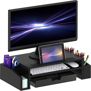Foto 1 | Soporte Para Monitor, Artículos Para El Hogar Sencillos Con Organizador, Color Negro - Venta Internacional.