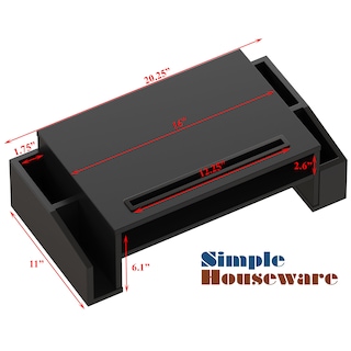 Foto 4 | Soporte Para Monitor, Artículos Para El Hogar Sencillos Con Organizador, Color Negro - Venta Internacional.