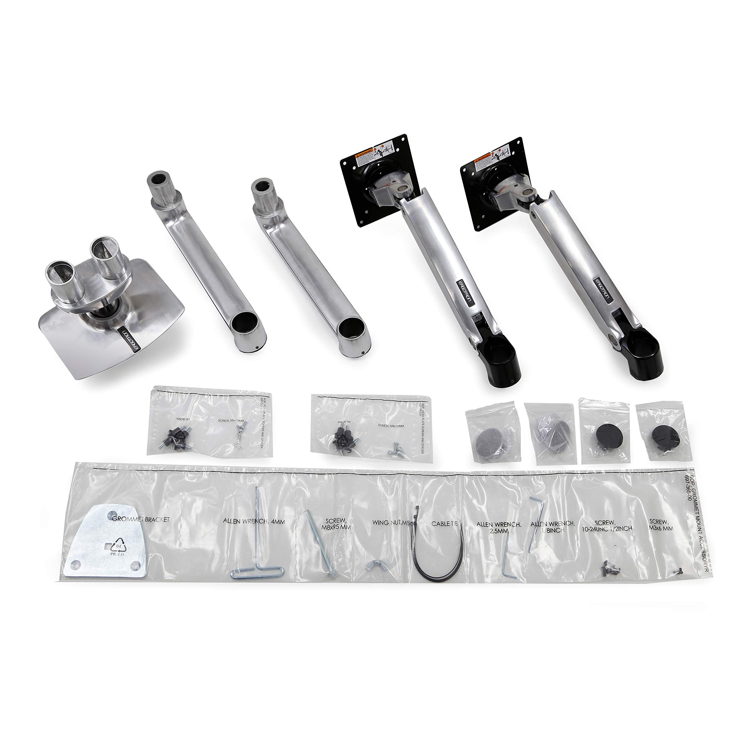 Foto 7 | Soporte De Escritorio Monitor Arm Ergotron Lx Dual Vesa De 27 Pulgadas  7 A 9 Kg - Venta Internacional.
