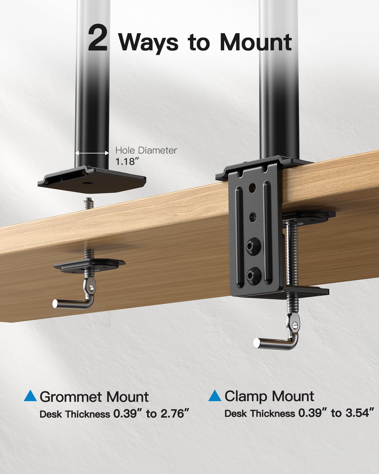 Foto 8 pulgar | Soporte Para Dos Monitores Huanuo Para 2 Monitores De Hasta 30 Pulgadas - Venta Internacional.
