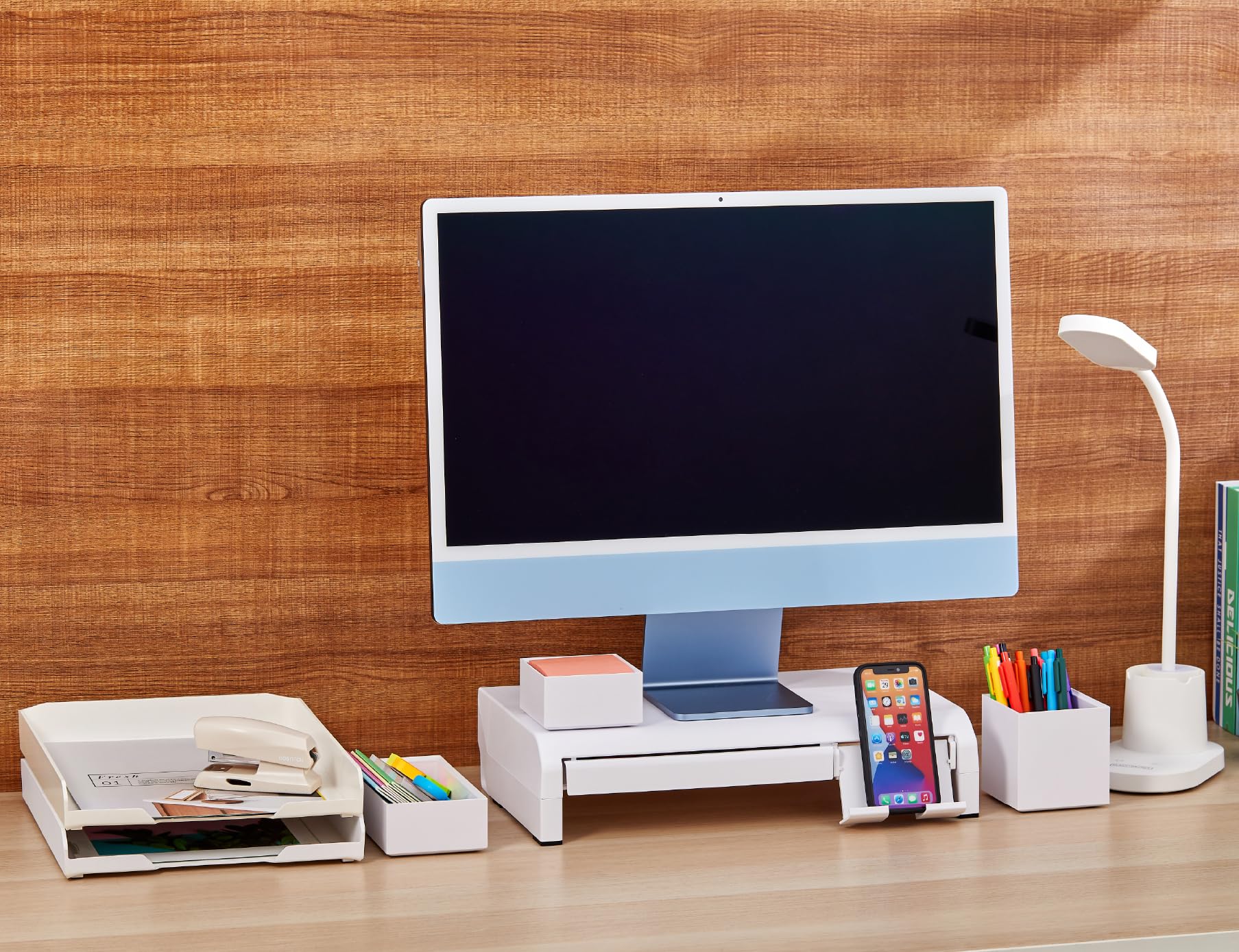 Foto 7 | Elevador De Monitor Bostitch Konnect Ajustable Con Cajón Y Soporte - Venta Internacional.
