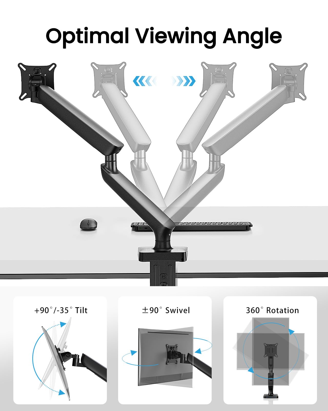 Foto 5 pulgar | Soporte De Monitor Huanuo Para Pantallas De 13 A 40 Pulgadas De Hasta 11 Kg Con Usb 3.0 - Venta Internacional.