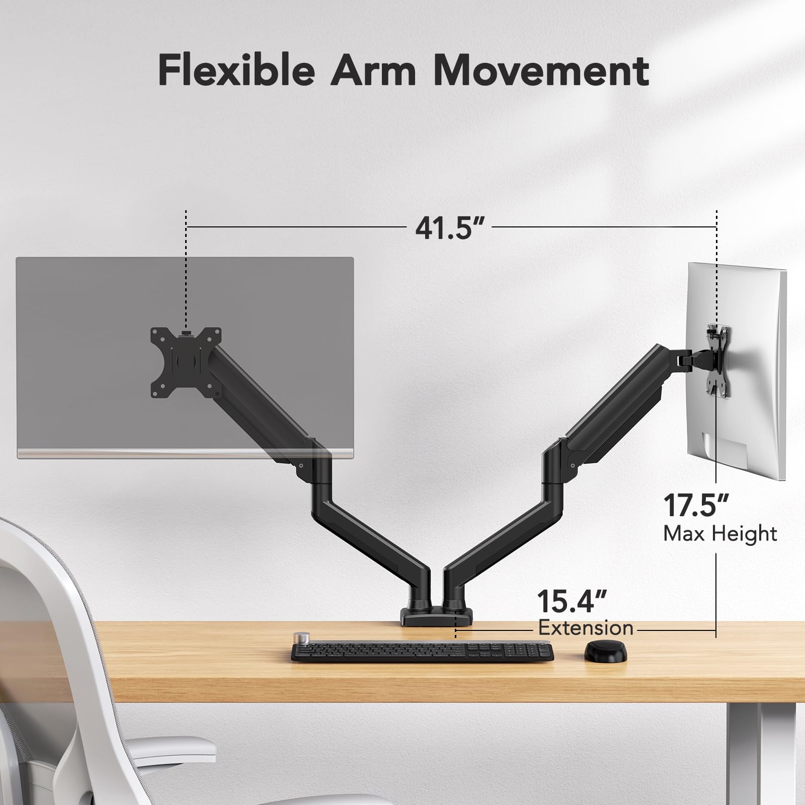 Foto 5 pulgar | Soporte Para Dos Monitores Huanuo Para 2 Monitores De Hasta 32 Pulgadas - Venta Internacional.