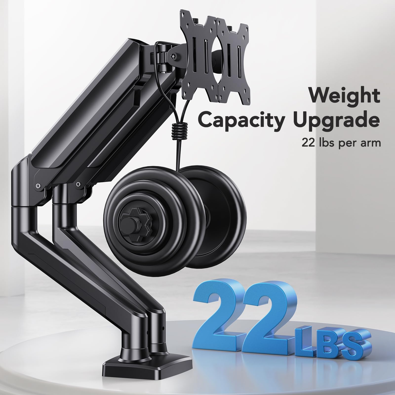 Foto 6 pulgar | Soporte Para Dos Monitores Huanuo Para 2 Monitores De Hasta 32 Pulgadas - Venta Internacional.