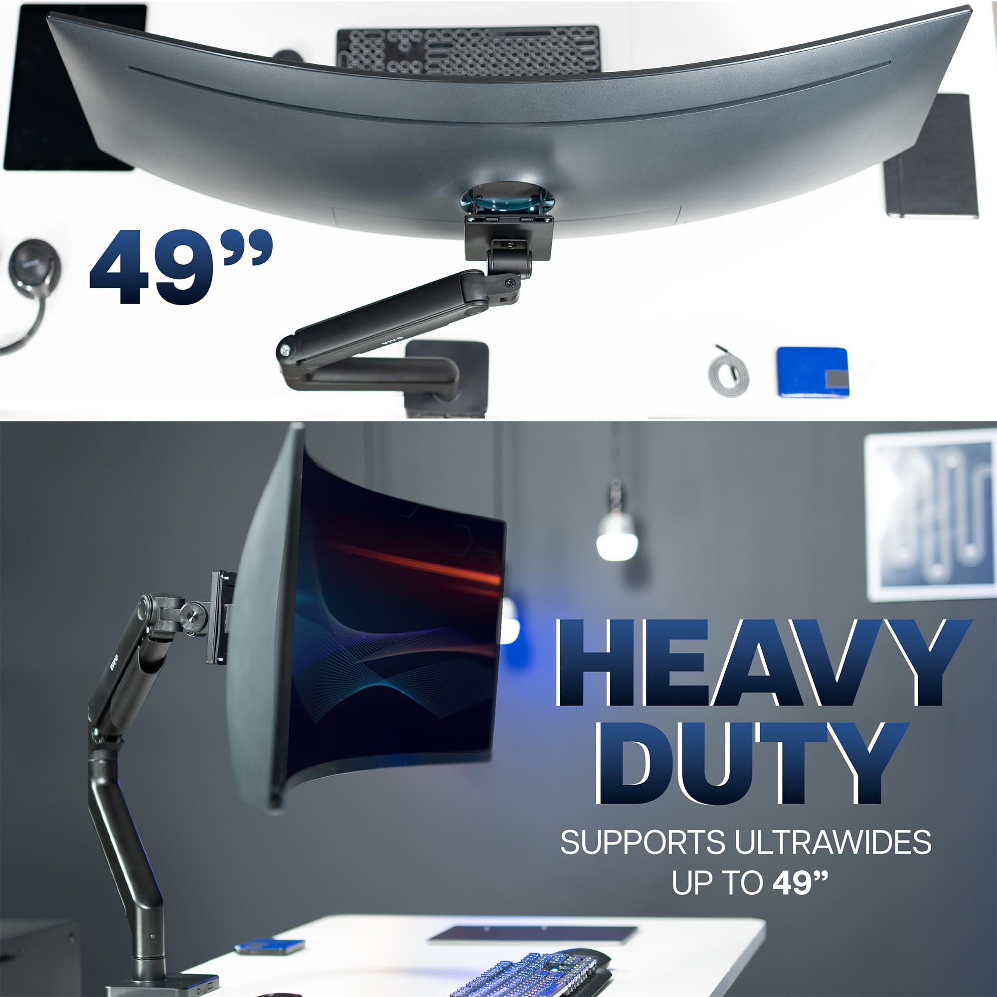 Foto 8 pulgar | Brazo De Tensión Para Monitor Vivo Stand-v101v Para Pantallas De Hasta 49 Pulgadas - Venta Internacional.