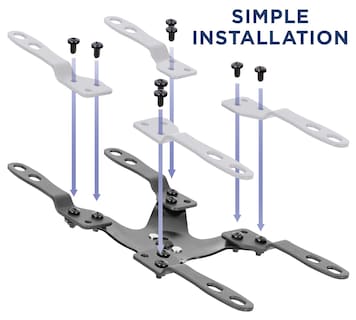 Foto 5 | Kit Adaptador De Montaje Vesa Mount-it! Tv De Pared 23-42 Pulgadas 200 X 200 Mm - Venta Internacional.
