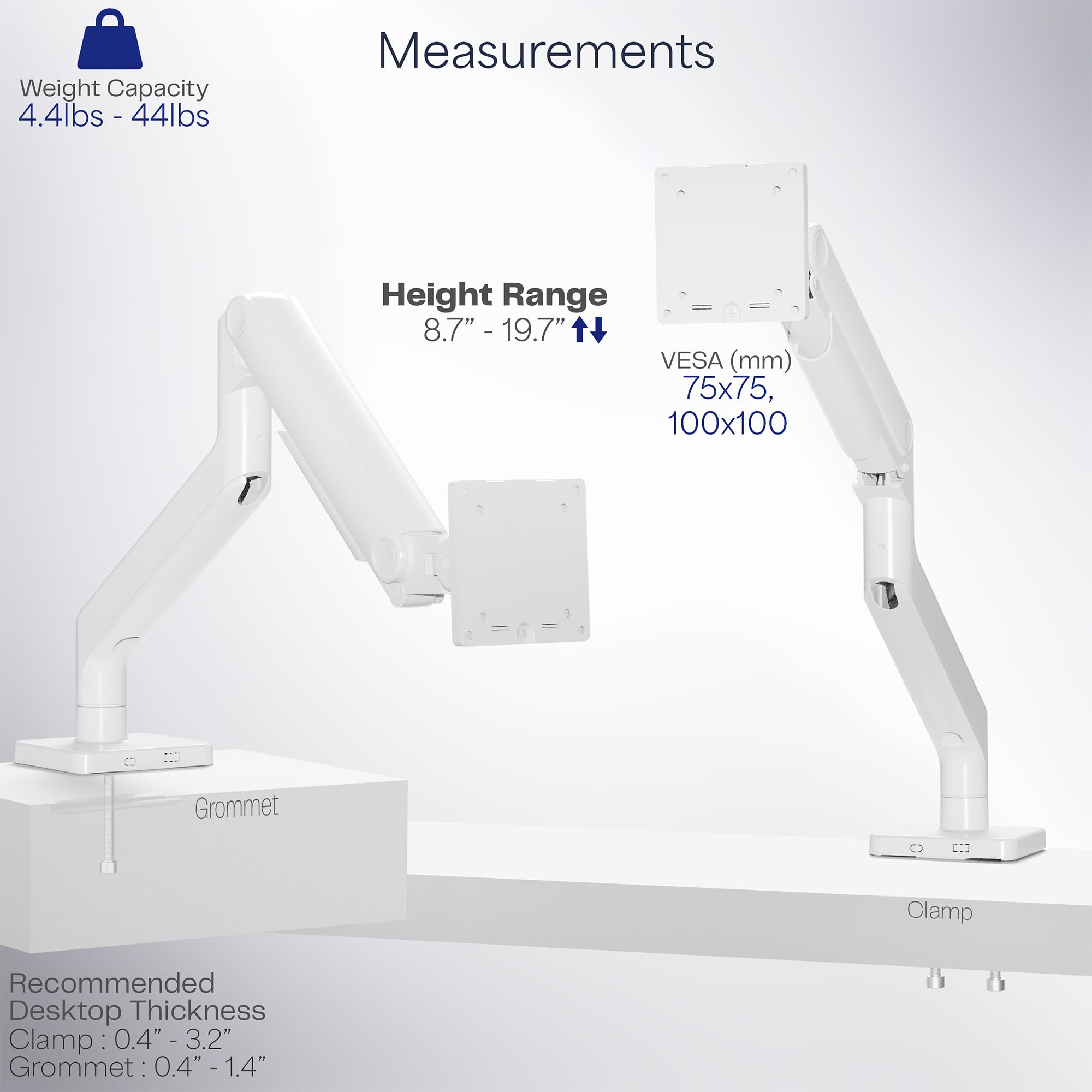 Foto 5 pulgar | Brazo De Tensión Para Monitor Vivo Stand-v101vw De Hasta 49 Pulgadas - Venta Internacional.
