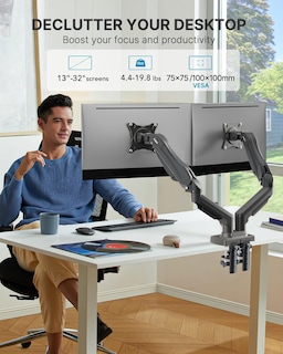 Foto 2 | Soporte Doble Para Pantallas Huanuo Totalmente Ajustables De 13 A 32 Pulgadas - Venta Internacional.