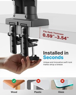 Foto 4 | Soporte Doble Para Pantallas Huanuo Totalmente Ajustables De 13 A 32 Pulgadas - Venta Internacional.