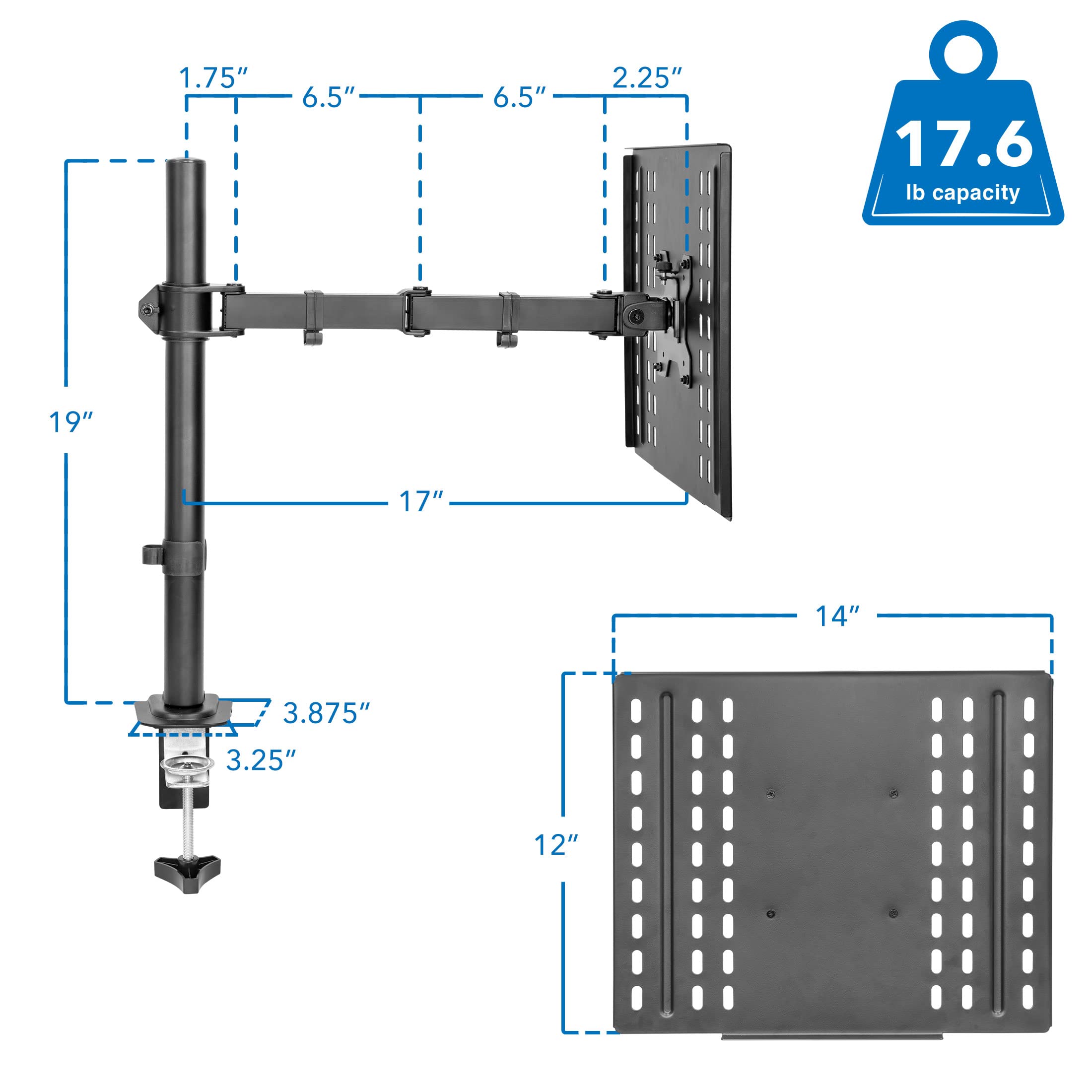 Foto 7 pulgar | Soporte De Escritorio Para Portátil Mount-it! Totalmente Ajustable Para Portátiles De 17 Pulgadas - Venta Internaciona