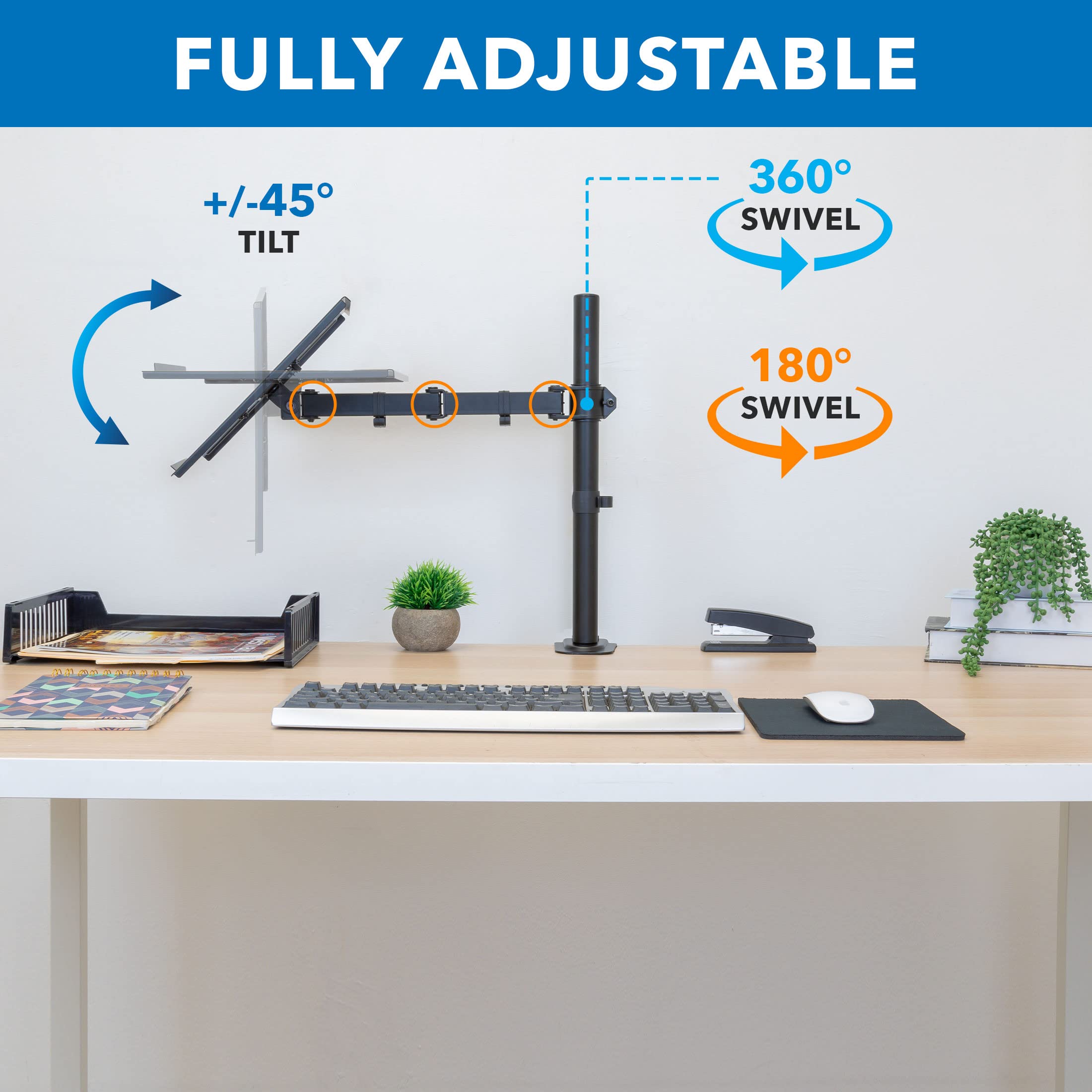Foto 7 | Soporte De Escritorio Para Portátil Mount-it! Totalmente Ajustable Para Portátiles De 17 Pulgadas - Venta Internaciona