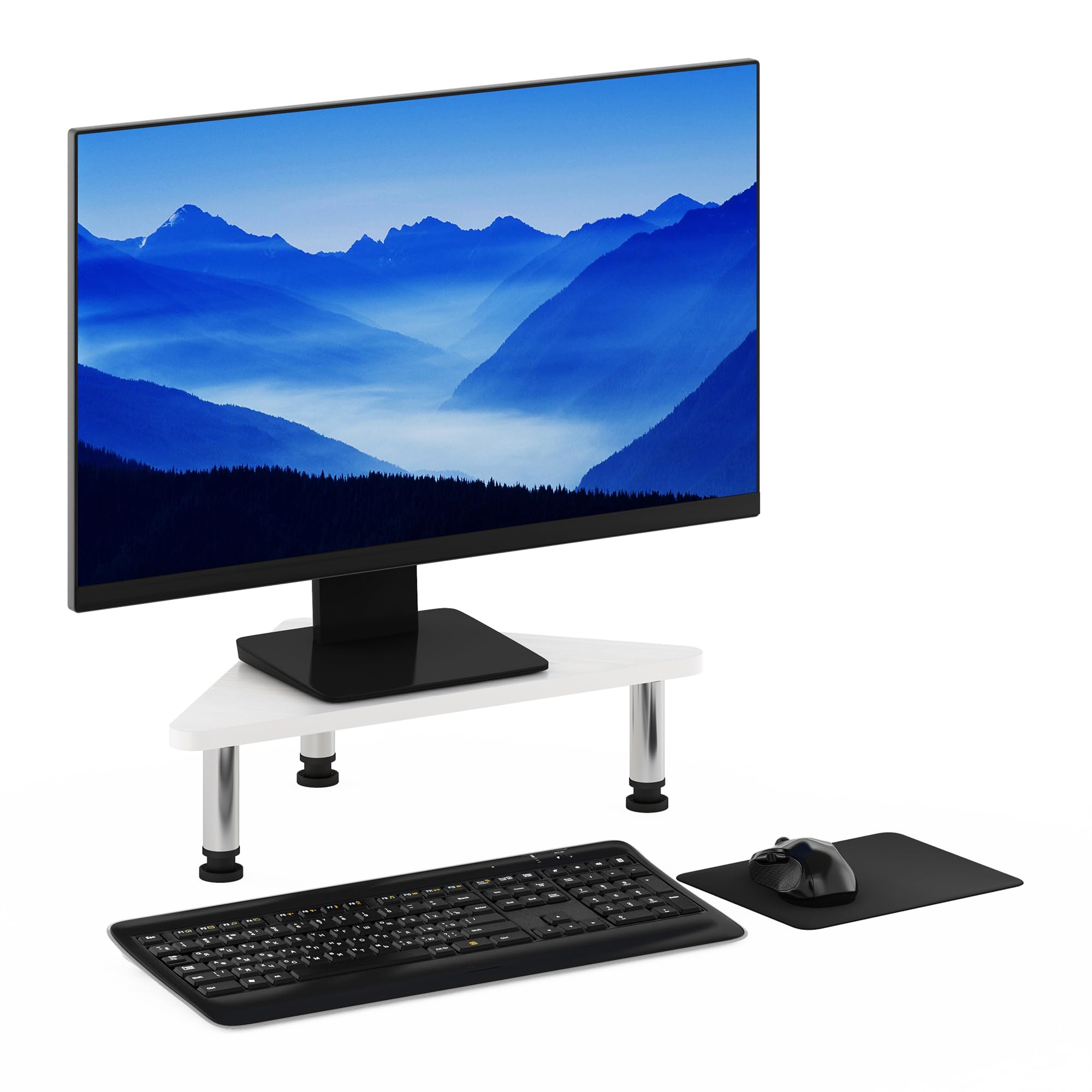 Soporte Elevador Para Monitor Furinno Turn-n-tube  Esquina  Roble Blanco - Venta Internacional.