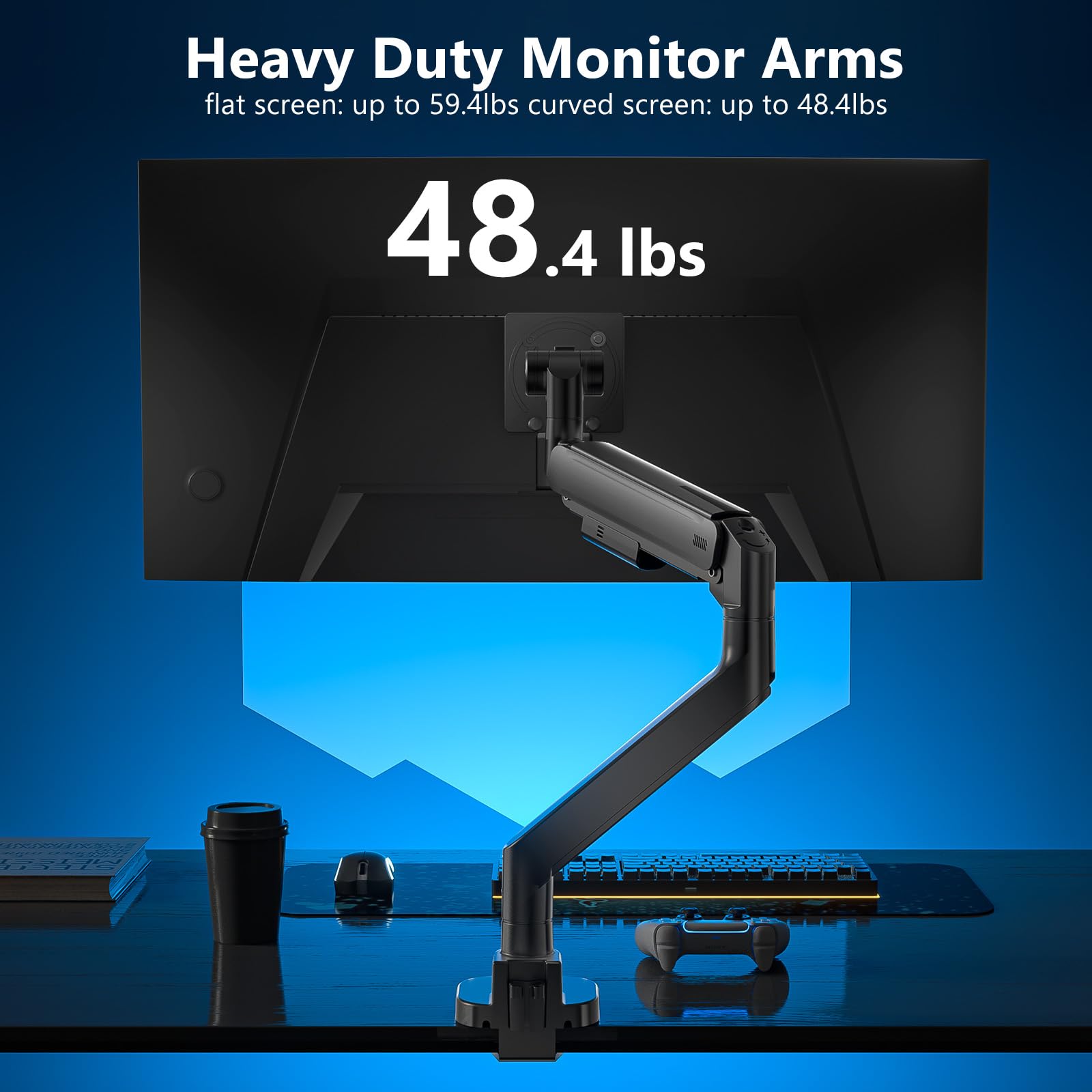 Foto 4 pulgar | Brazo De Monitor Wali Gsmu001xl-p Para Pantallas Ultraanchas De 24 A 57 Pulgadas - Venta Internacional.