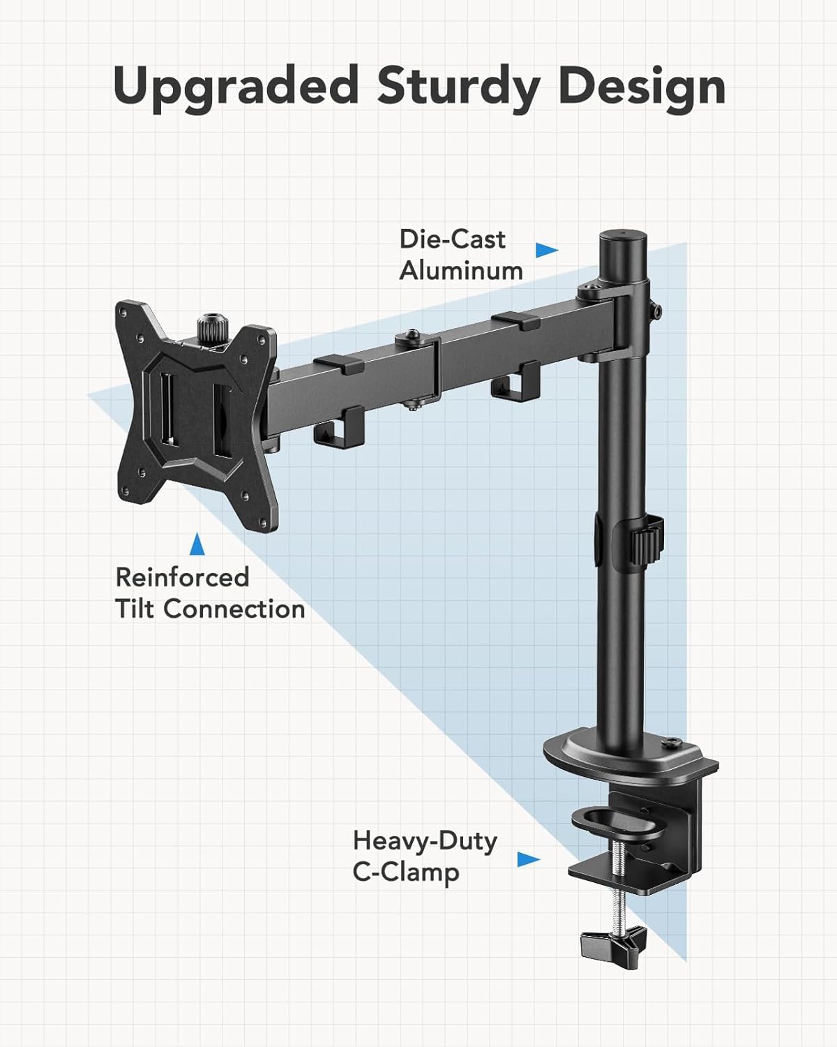 Foto 7 pulgar | Soporte Huanuo Single Para Monitores De 13 A 32 Pulgadas De Hasta 8 Kg - Venta Internacional.