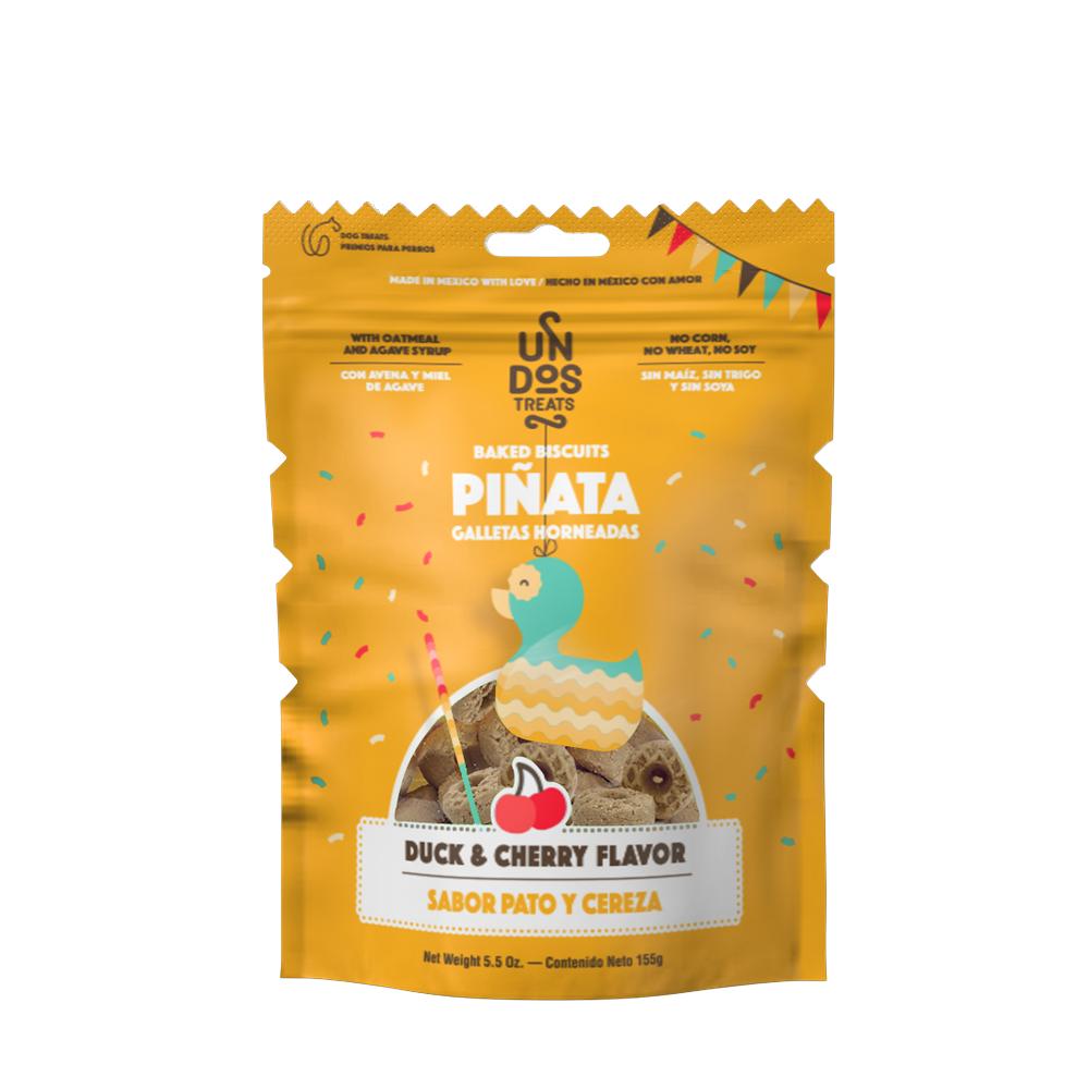Foto 1 | Galletas Para Perro Un Dos Treats Pato Y Cereza 155 Gr