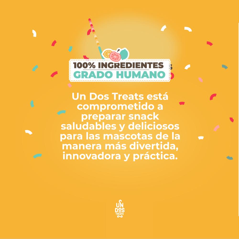 Foto 5 pulgar | Galletas Para Perro Un Dos Treats Pato Y Cereza 155 Gr