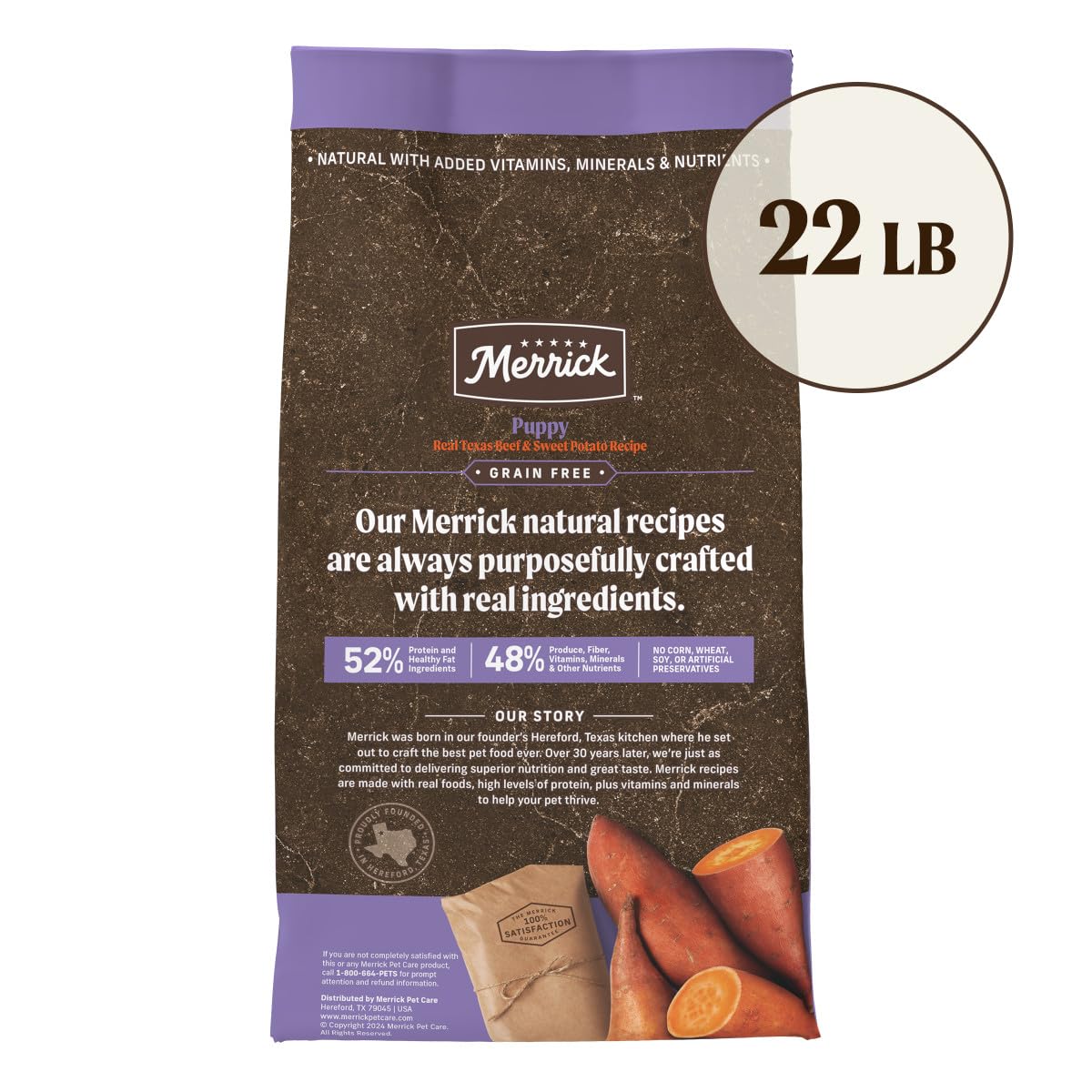 Foto 7 pulgar | Alimento Seco Para Cachorros Merrick Premium Sin Cereales Con Carne De Res, 10 Kg - Venta Internacional.
