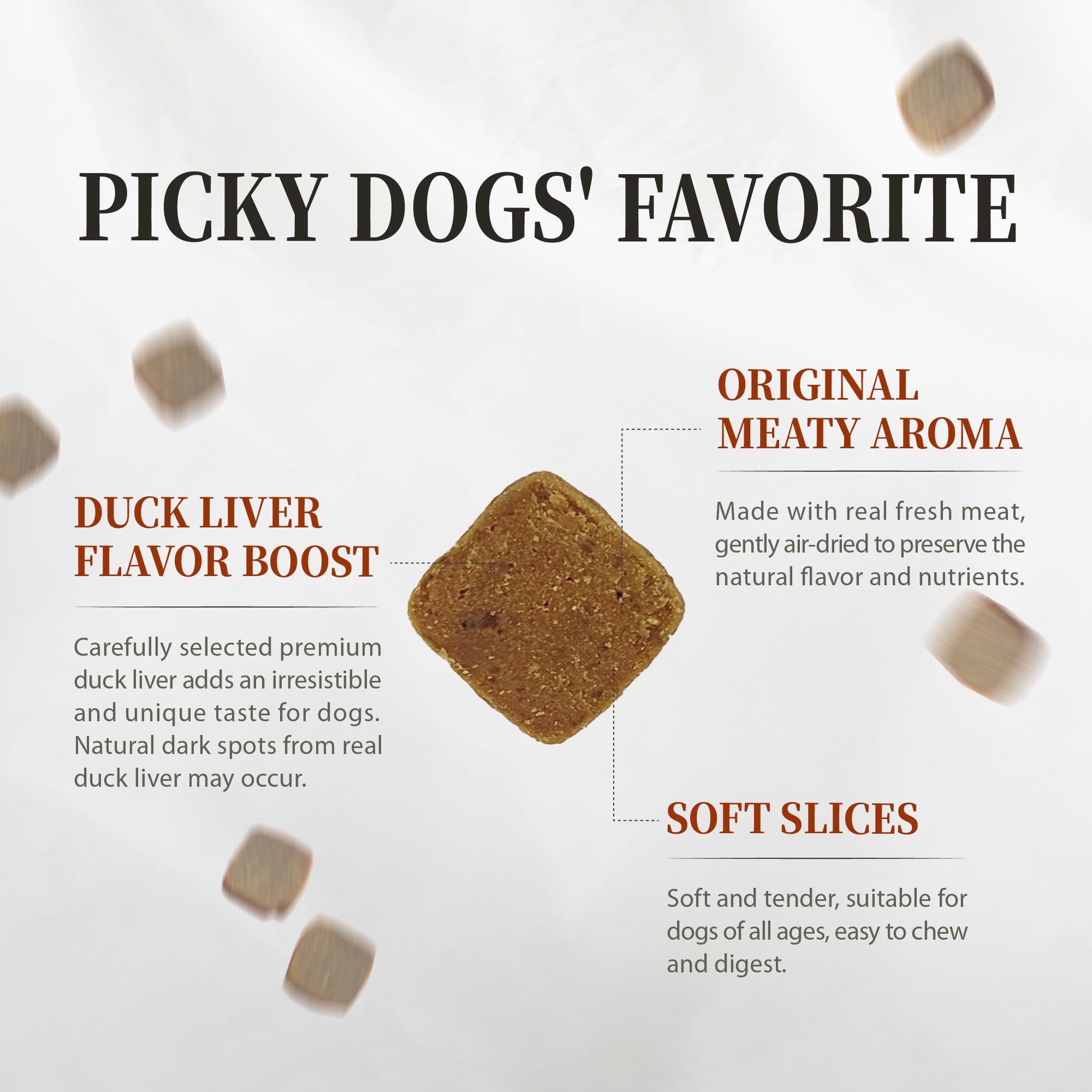 Foto 5 pulgar | Alimento Para Perros Herz Hígado De Pollo Y Pato Secado Al Aire, 1 Kg - Venta Internacional.