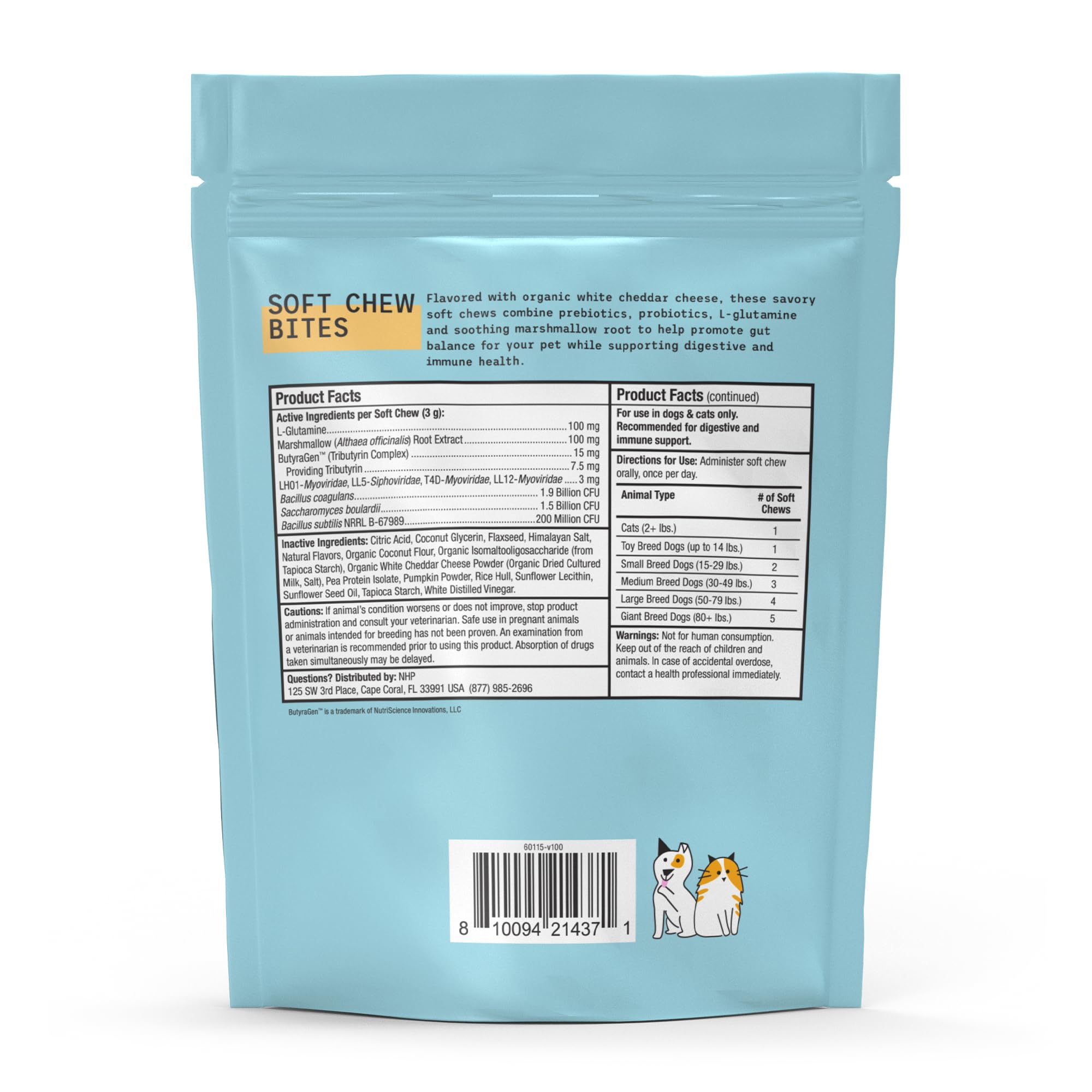 Foto 2 | Suplemento Dr. Mercola Bark & Whiskers Gut Restore Bites 180 G - Venta Internacional.