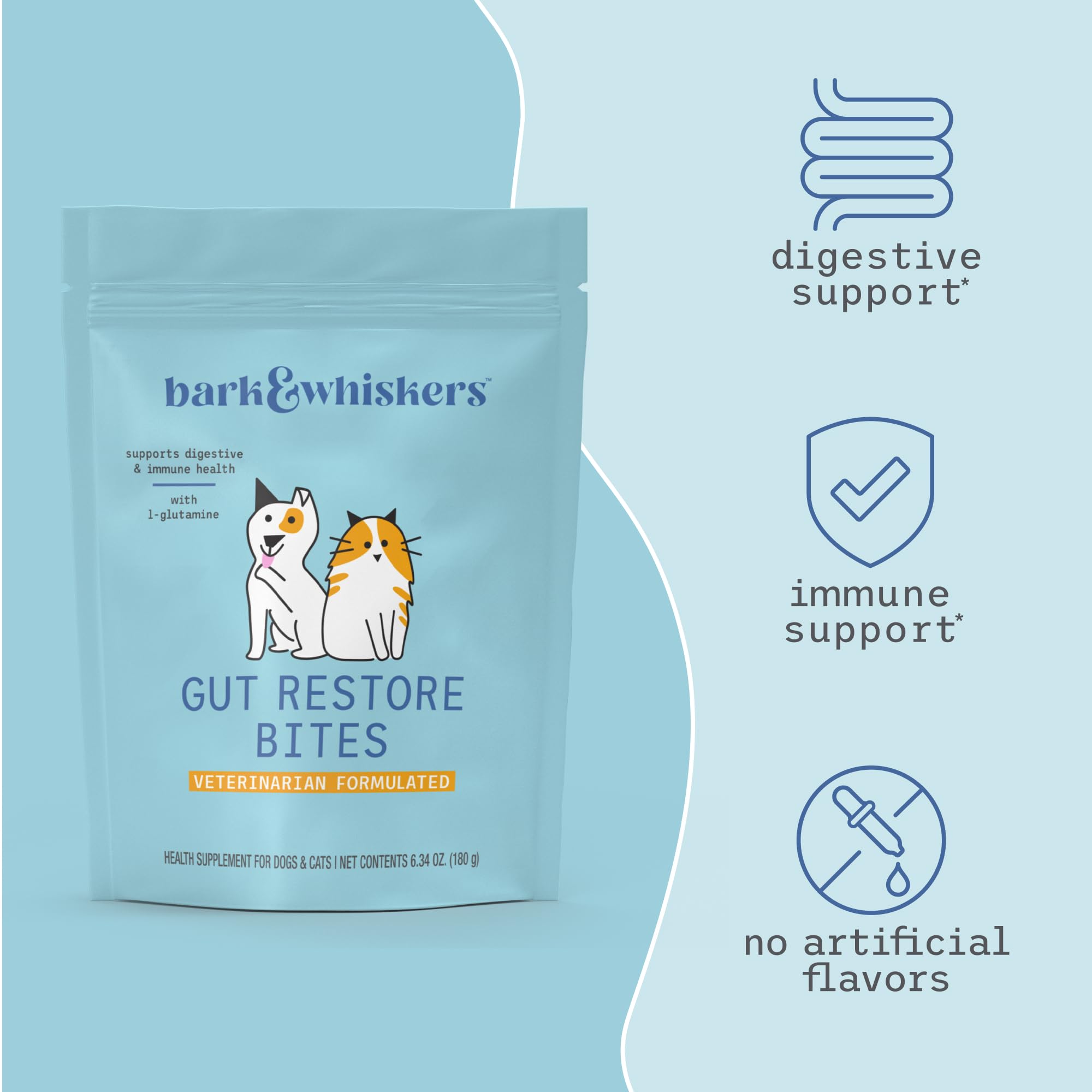 Foto 4 pulgar | Suplemento Dr. Mercola Bark & Whiskers Gut Restore Bites 180 G - Venta Internacional.